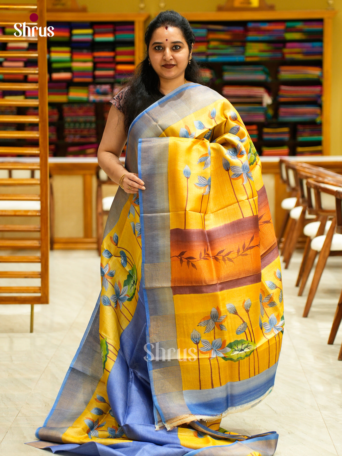 Tussar Saree - EES30183 - Shop on Shrus.com