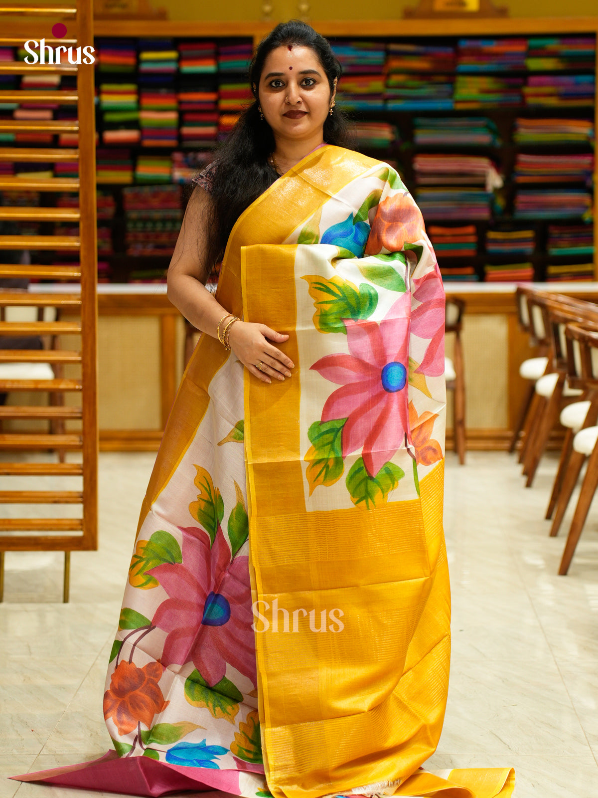 Tussar Saree - EES30188 - Shop on Shrus.com