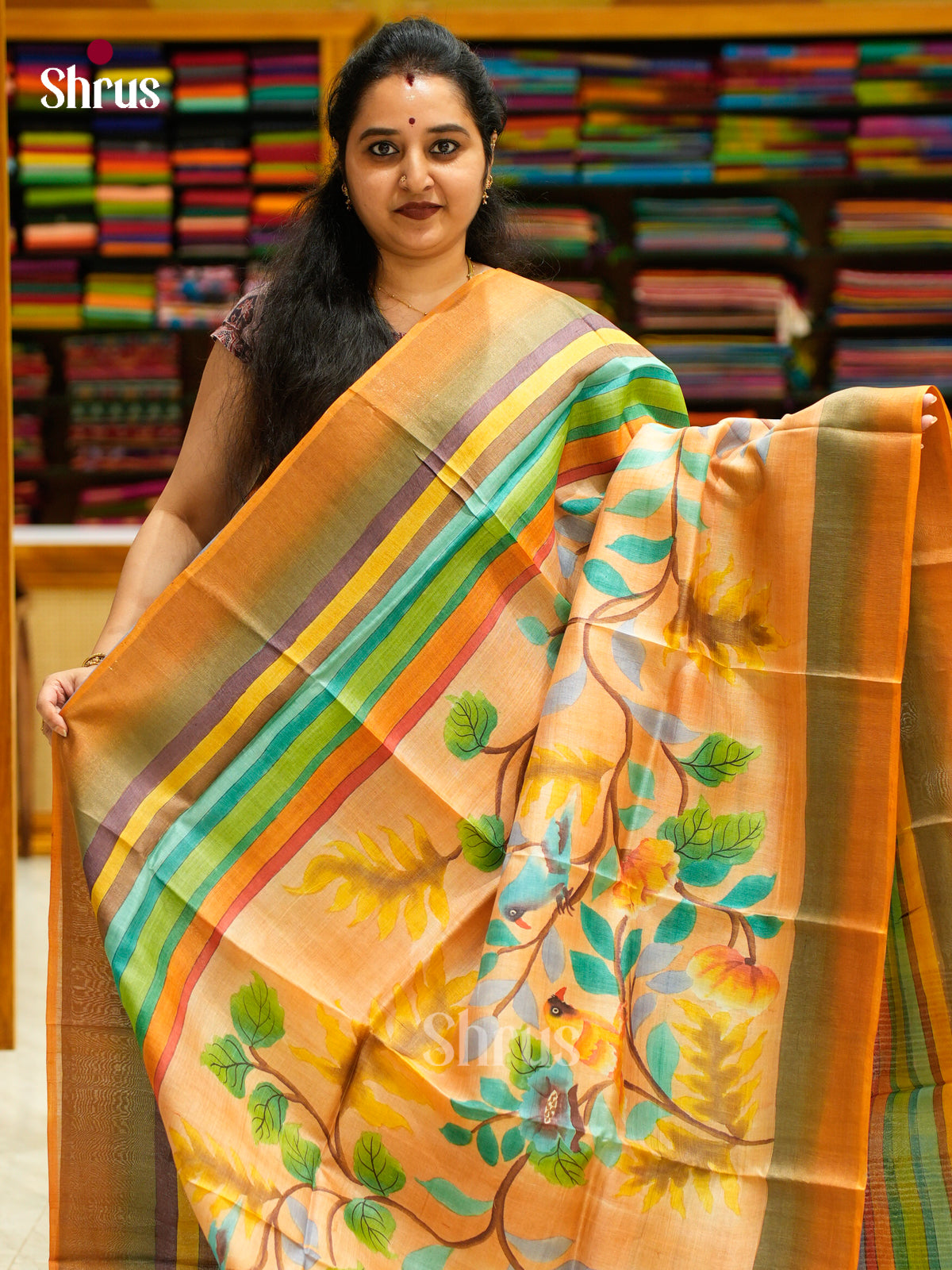 Tussar Saree - EES30191 - Shop on Shrus.com