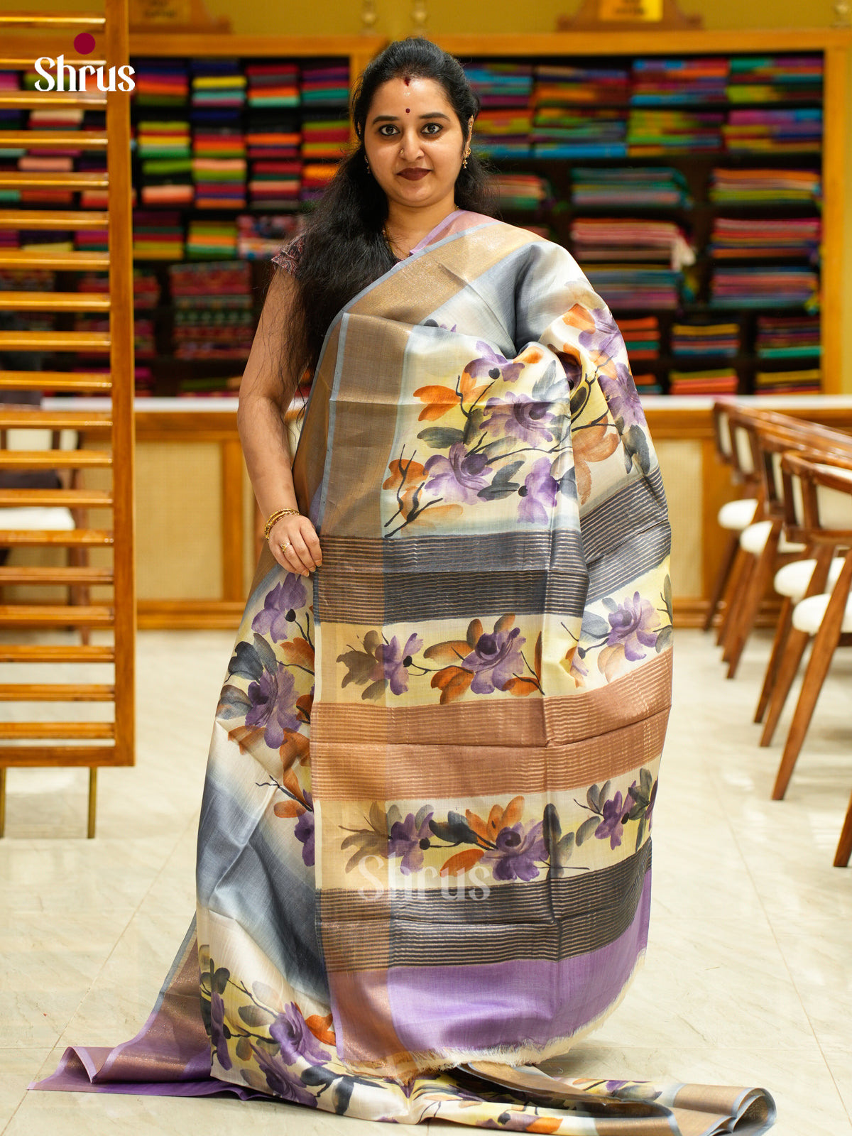 Tussar Saree - EES30192 - Shop on Shrus.com