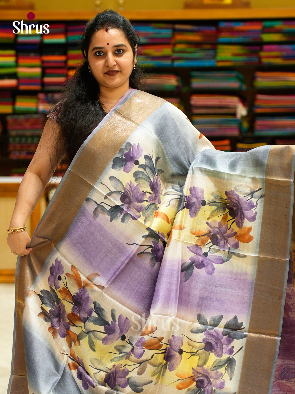 Tussar Saree - EES30192 - Shop on Shrus.com