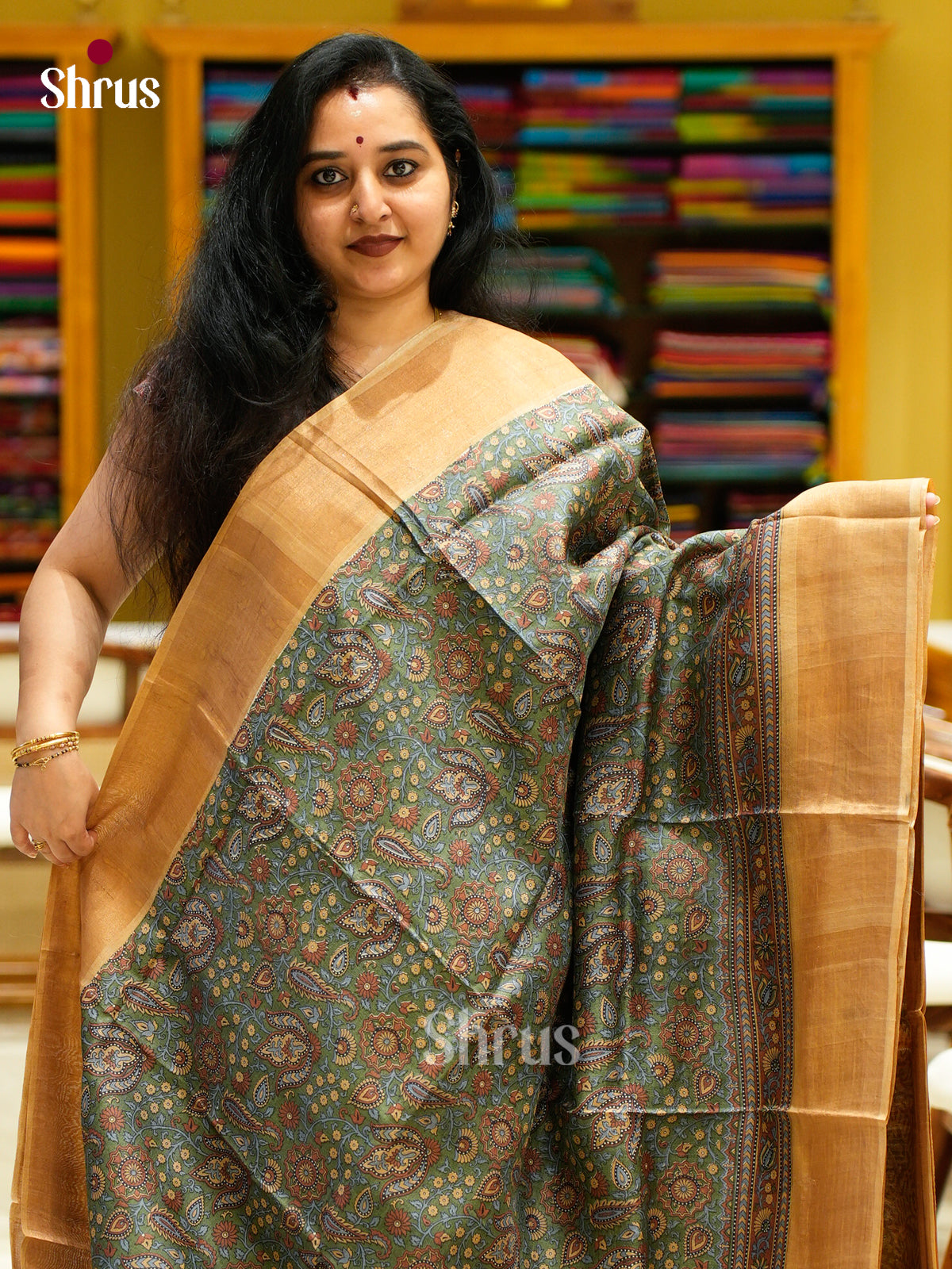 Tussar Saree - EES30202 - Shop on Shrus.com