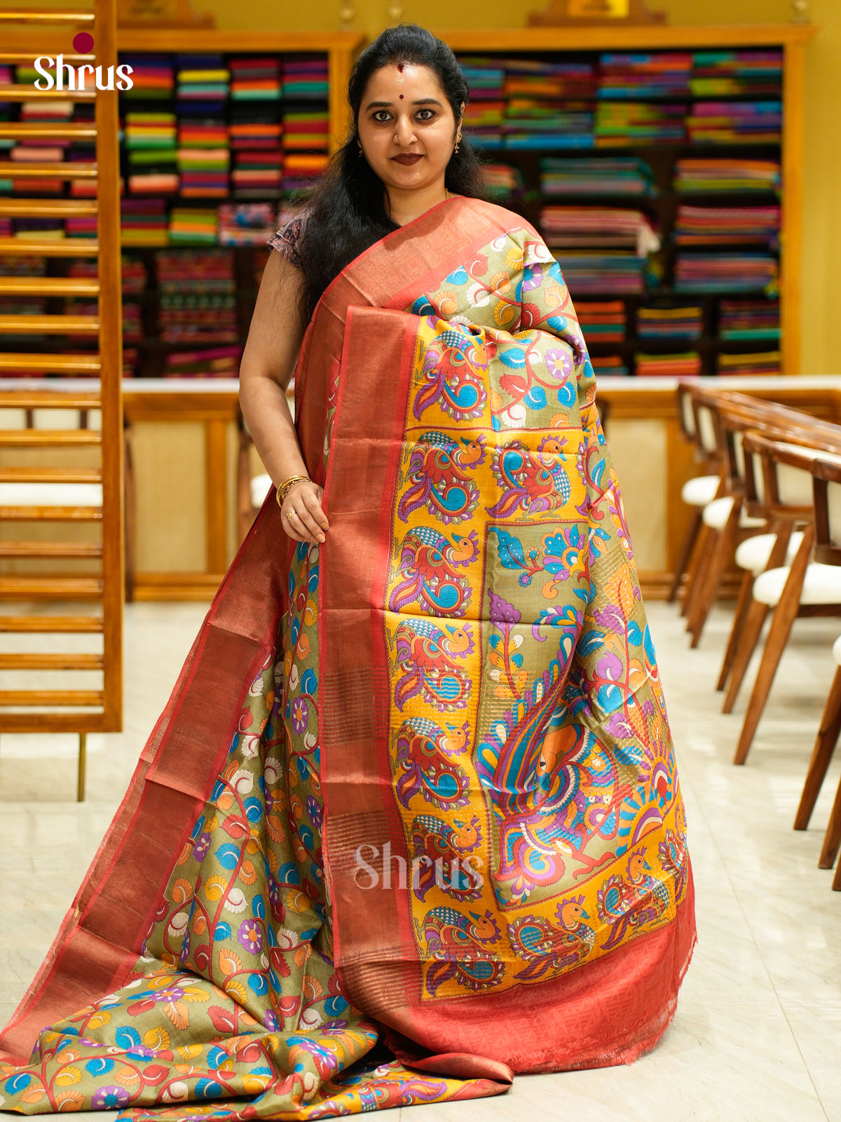 Tussar Saree - EES30211 - Shop on Shrus.com