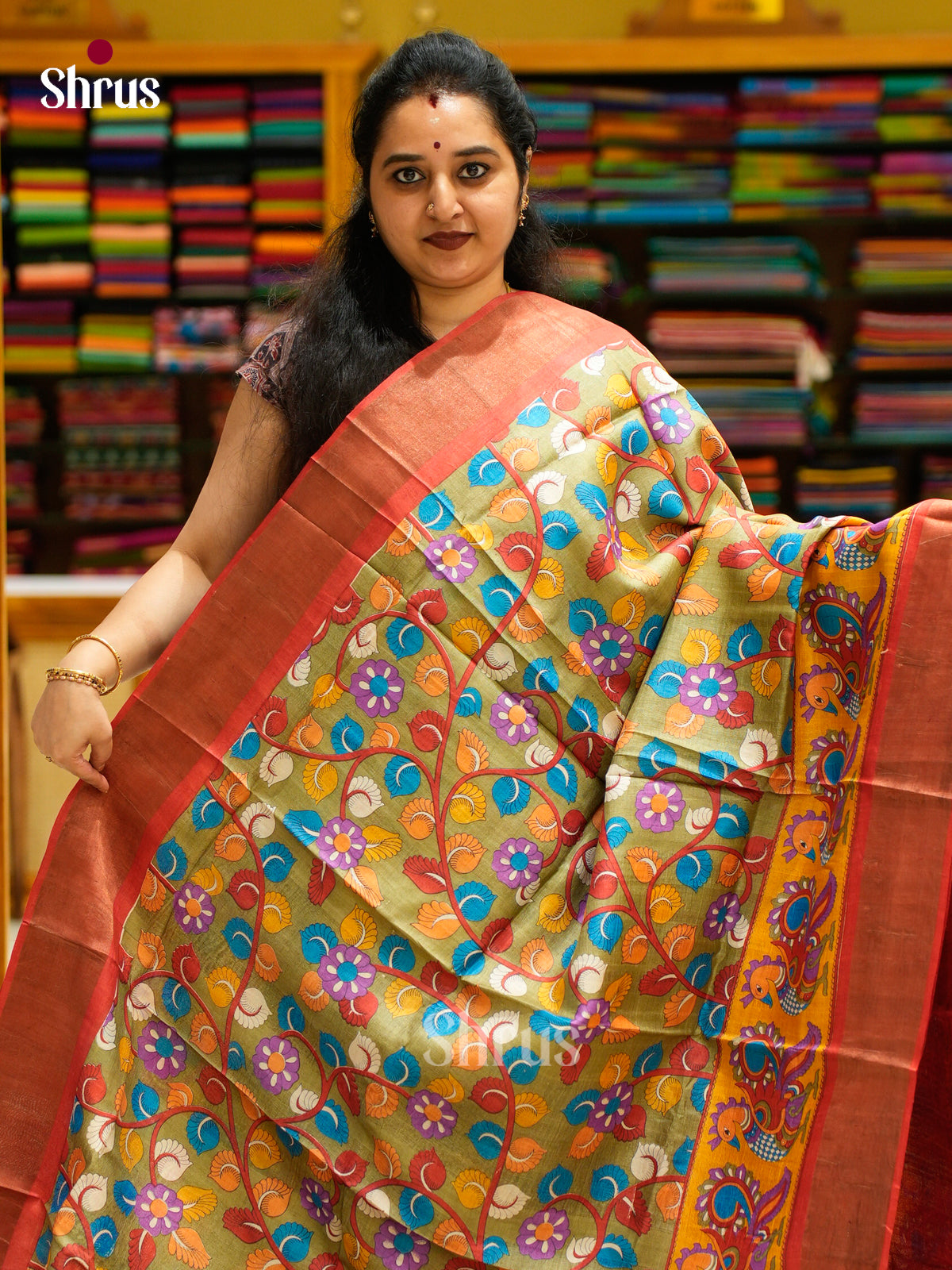 Tussar Saree - EES30211 - Shop on Shrus.com