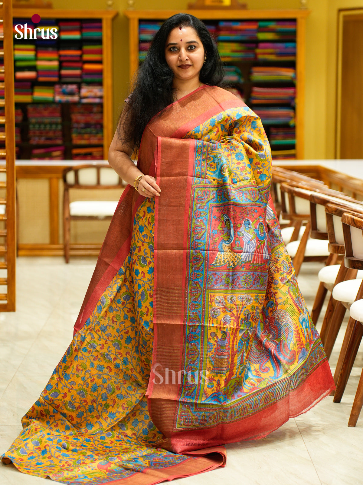 Tussar Saree - EES30221 - Shop on Shrus.com