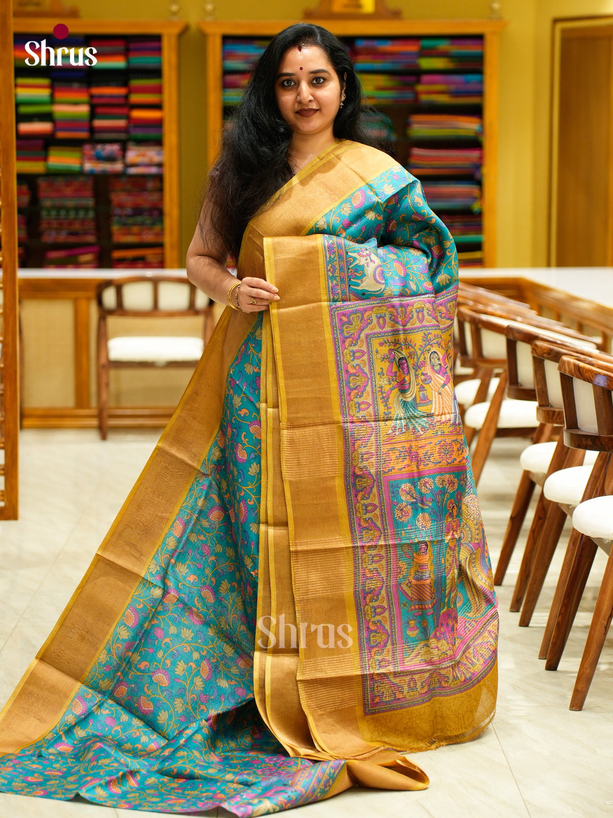 Tussar Saree - EES30223 - Shop on Shrus.com