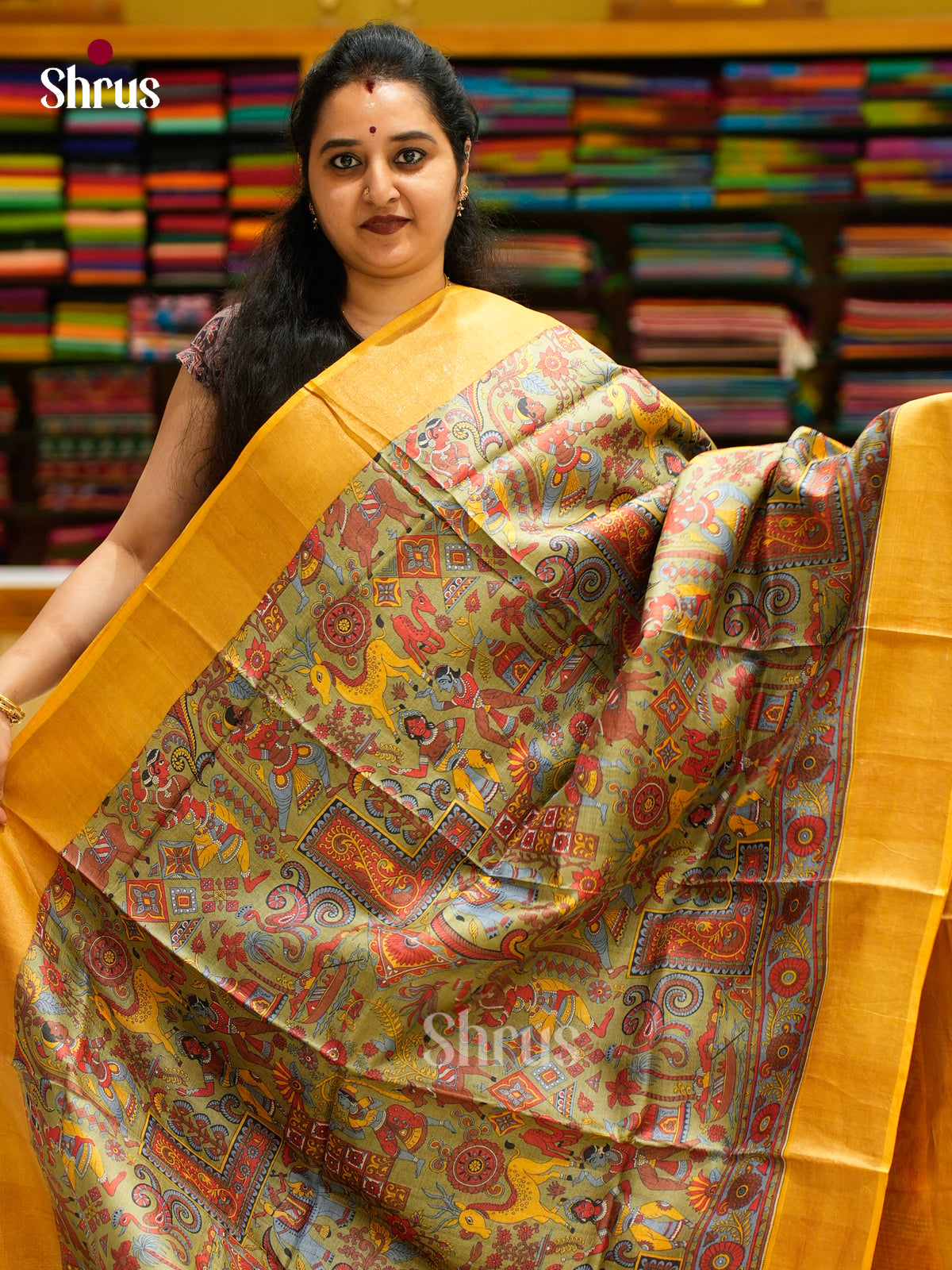 Tussar Saree - EES30231 - Shop on Shrus.com