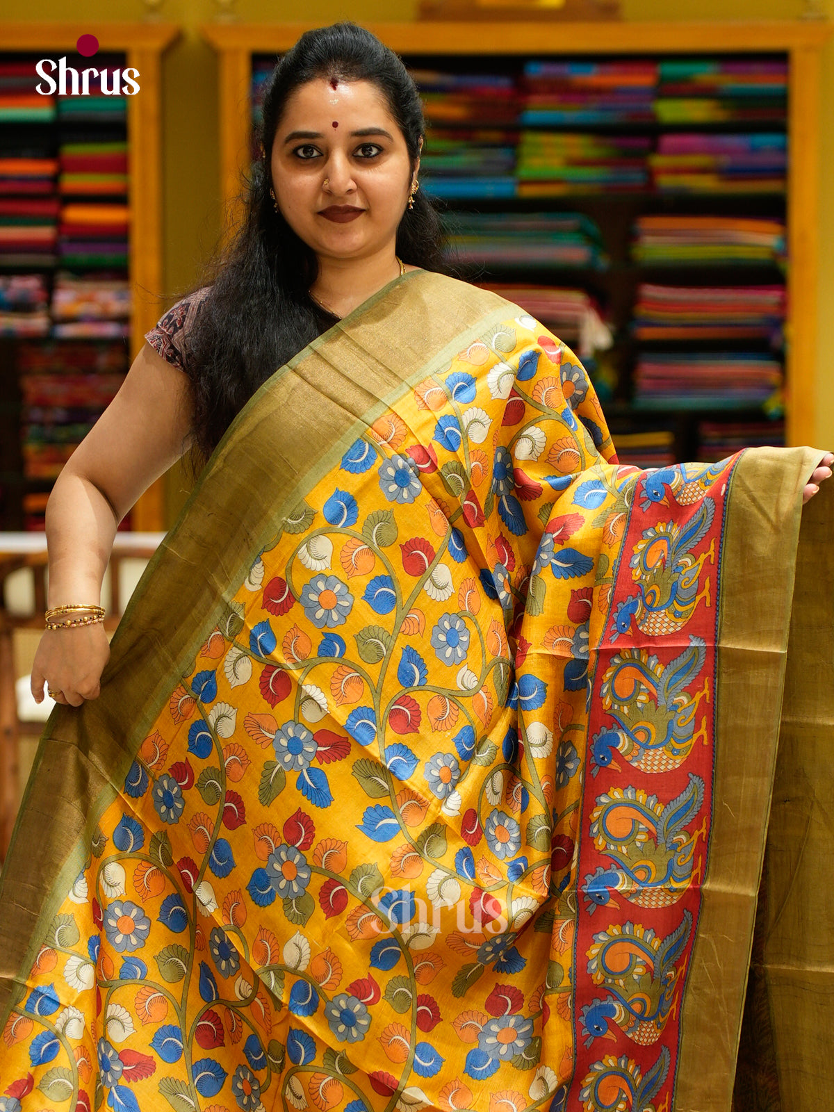 Tussar Saree - EES30232 - Shop on Shrus.com