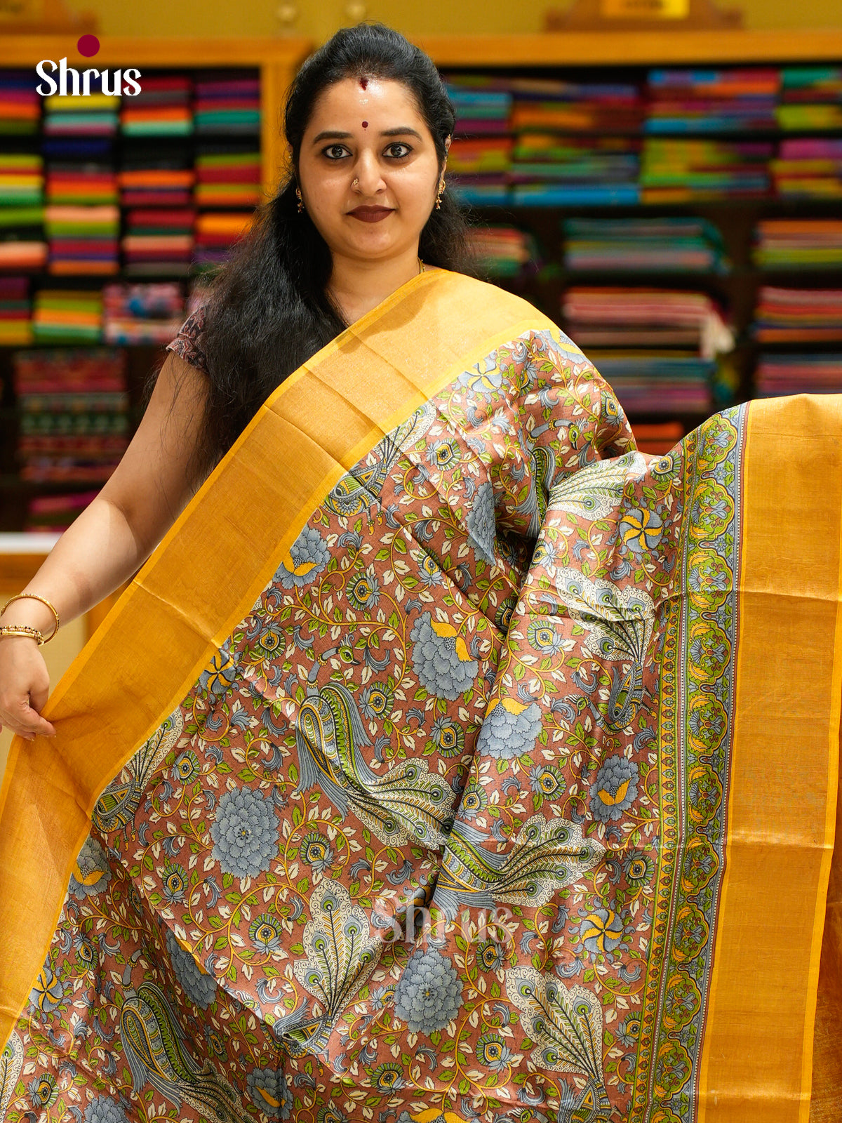 Tussar Saree - EES30240 - Shop on Shrus.com
