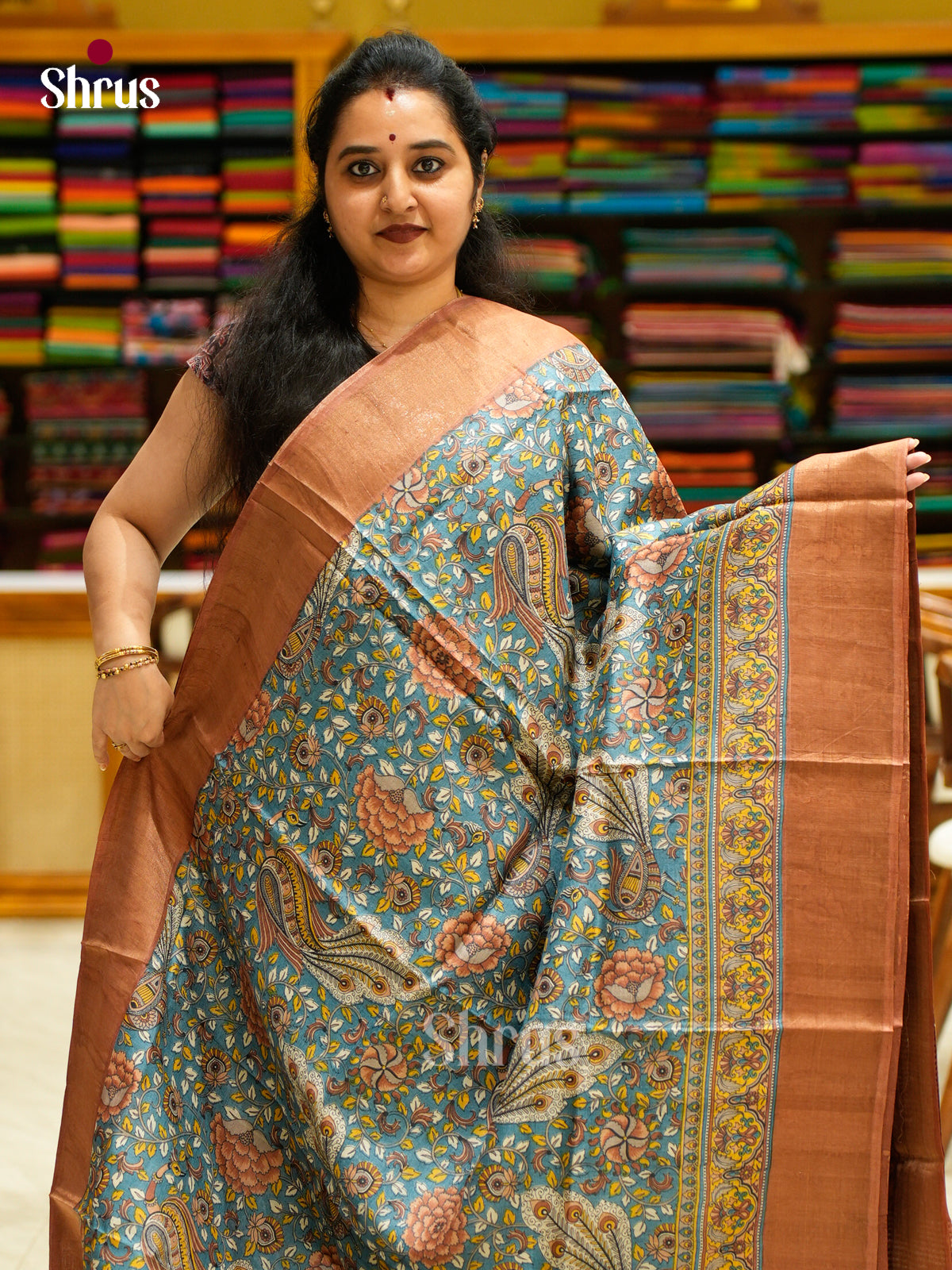 Tussar Saree - EES30242 - Shop on Shrus.com