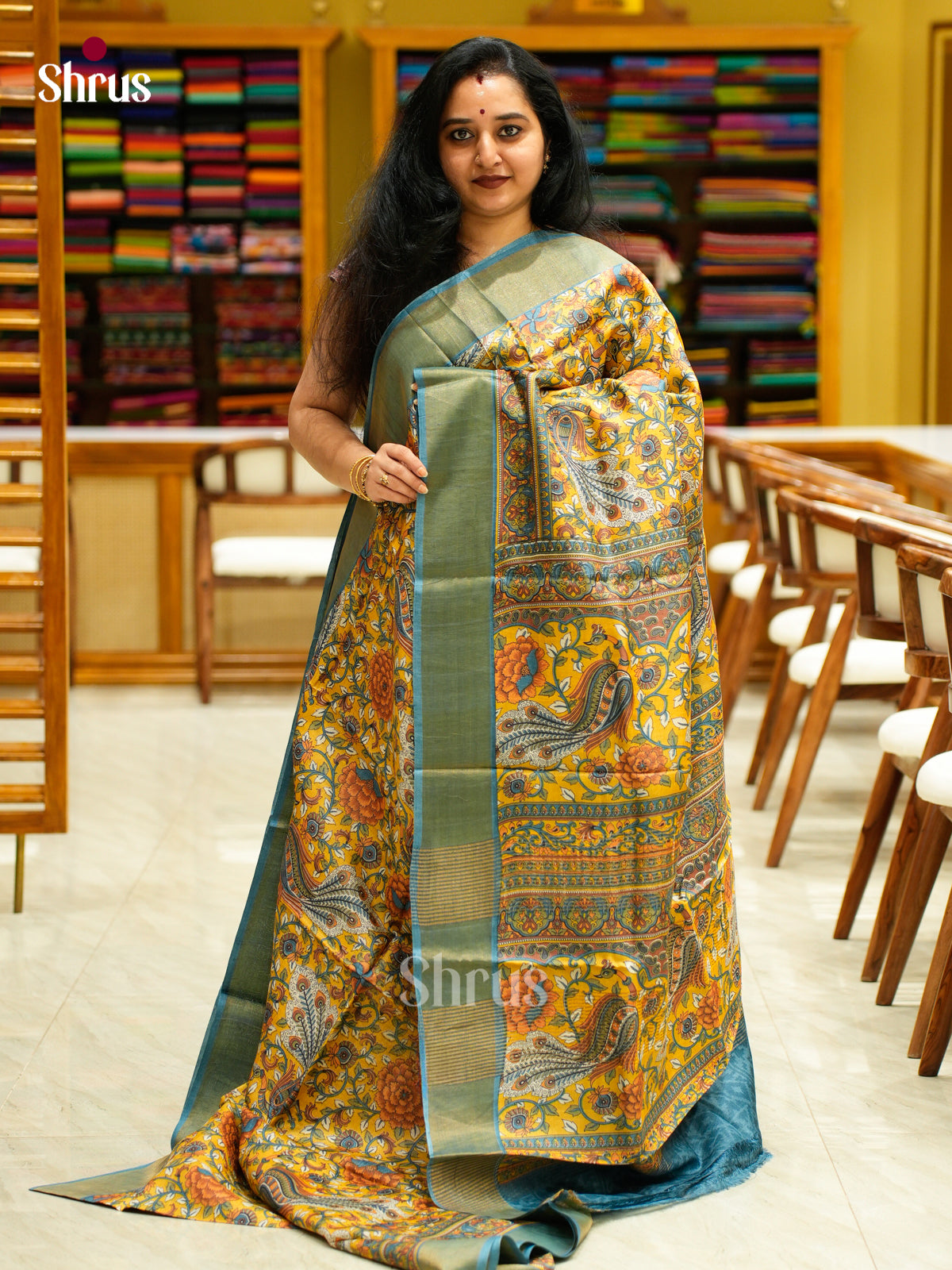 Tussar Saree - EES30243 - Shop on Shrus.com