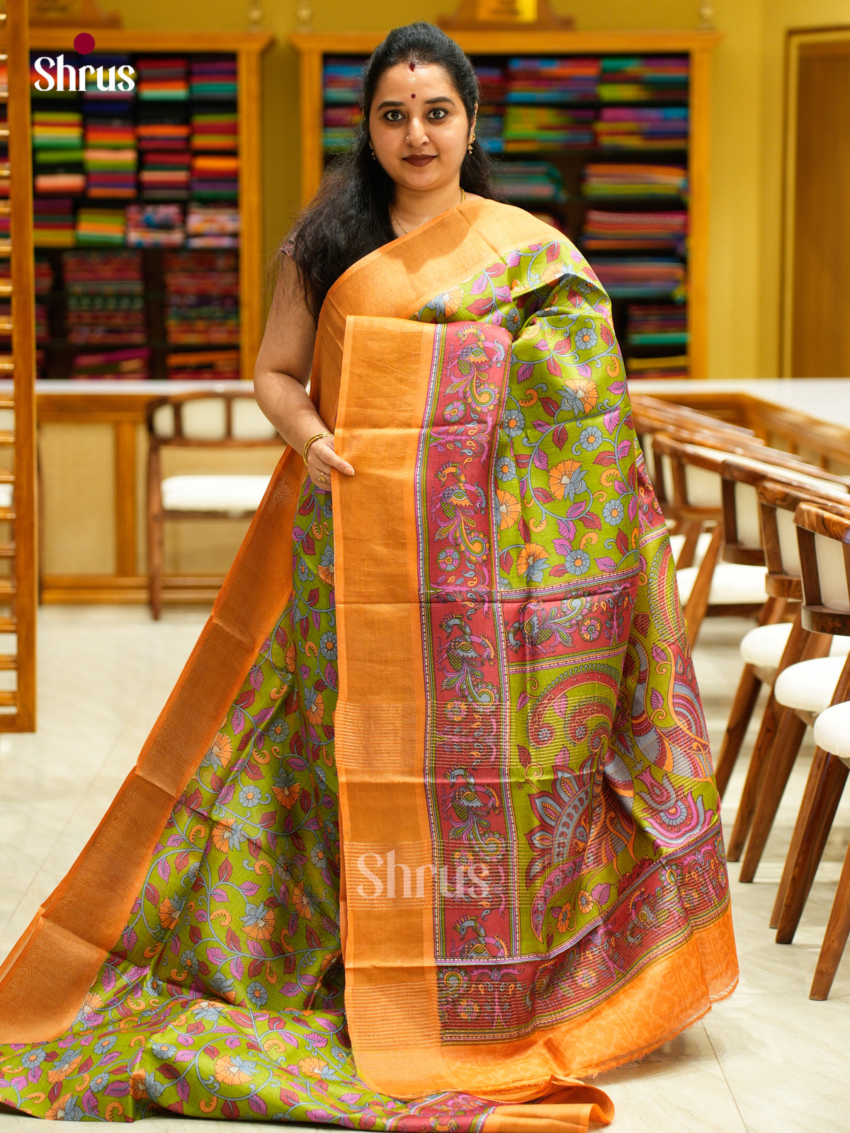 Tussar Saree - EES30245 - Shop on Shrus.com
