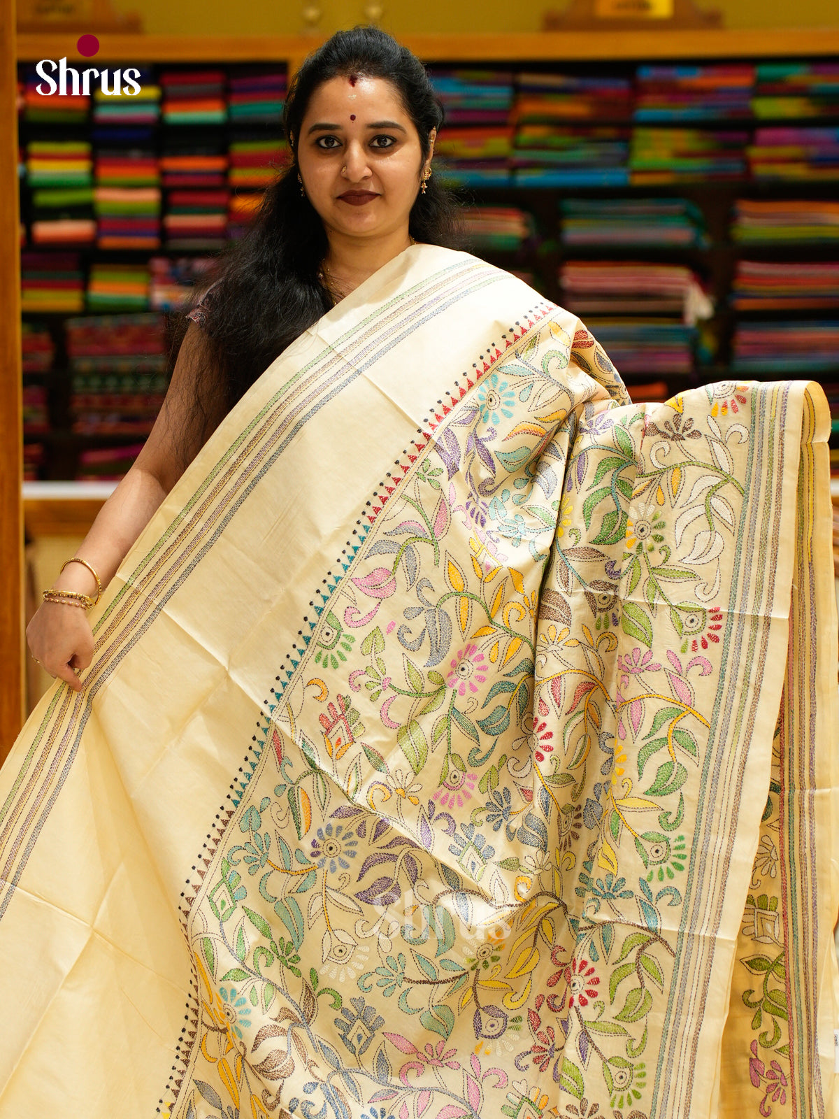 Tussar Saree - EES30257 - Shop on Shrus.com