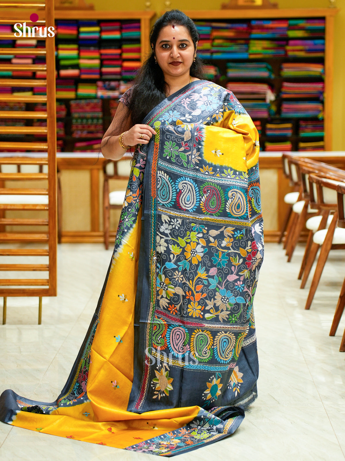 Tussar Saree - EES30264 - Shop on Shrus.com