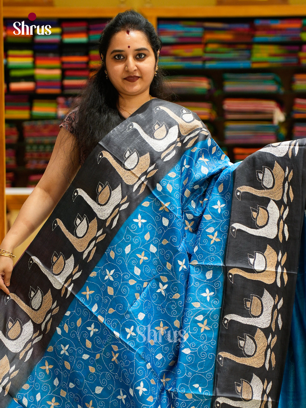 Tussar Saree - EES30272 - Shop on Shrus.com