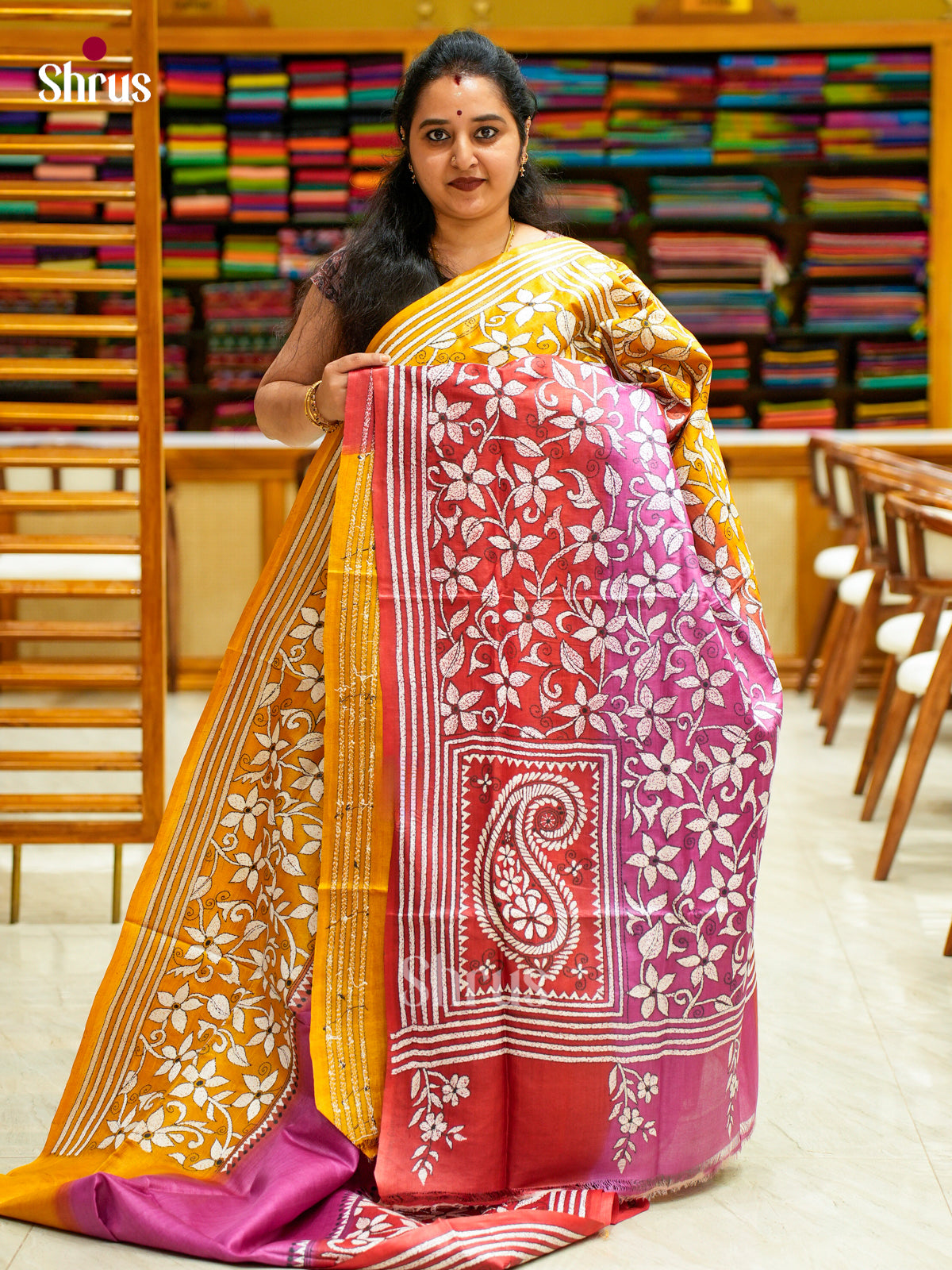 Tussar Saree - EES30280 - Shop on Shrus.com