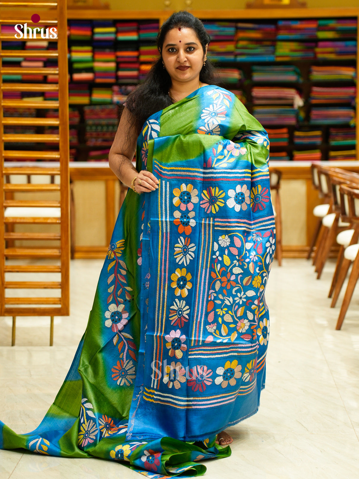 Tussar Saree - EES30284 - Shop on Shrus.com