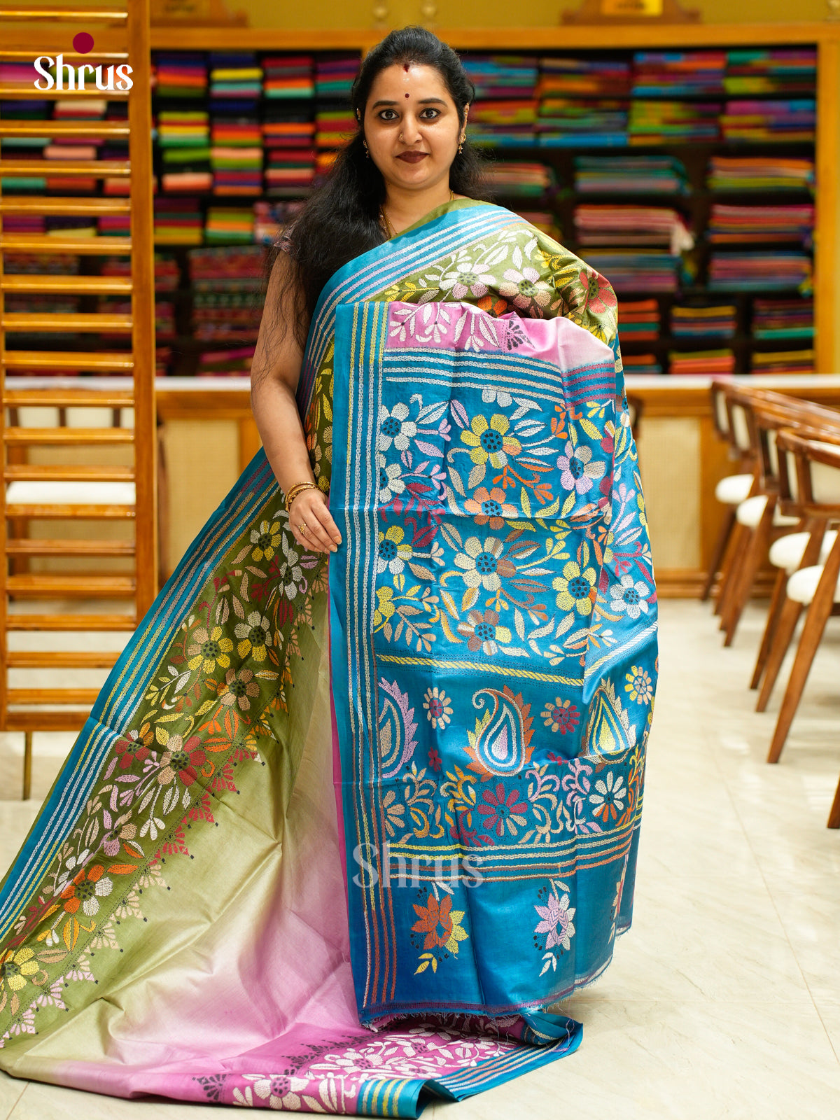 Tussar Saree - EES30288 - Shop on Shrus.com