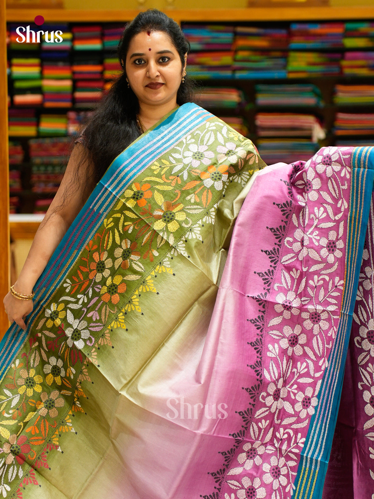 Tussar Saree - EES30288 - Shop on Shrus.com