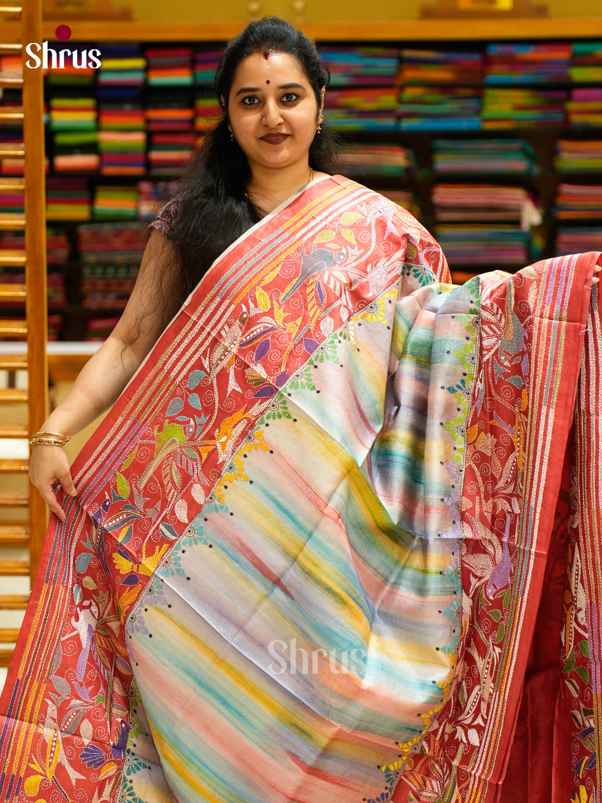 Tussar Saree - EES30290 - Shop on Shrus.com