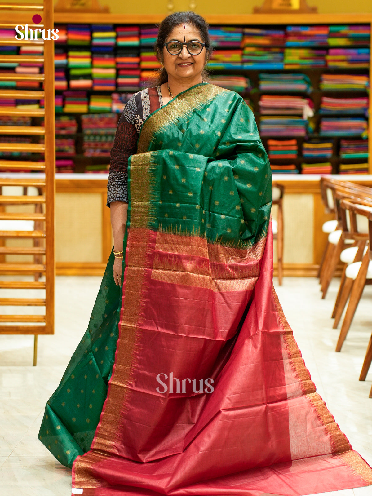 Tussar Saree - EES30328 - Shop on Shrus.com