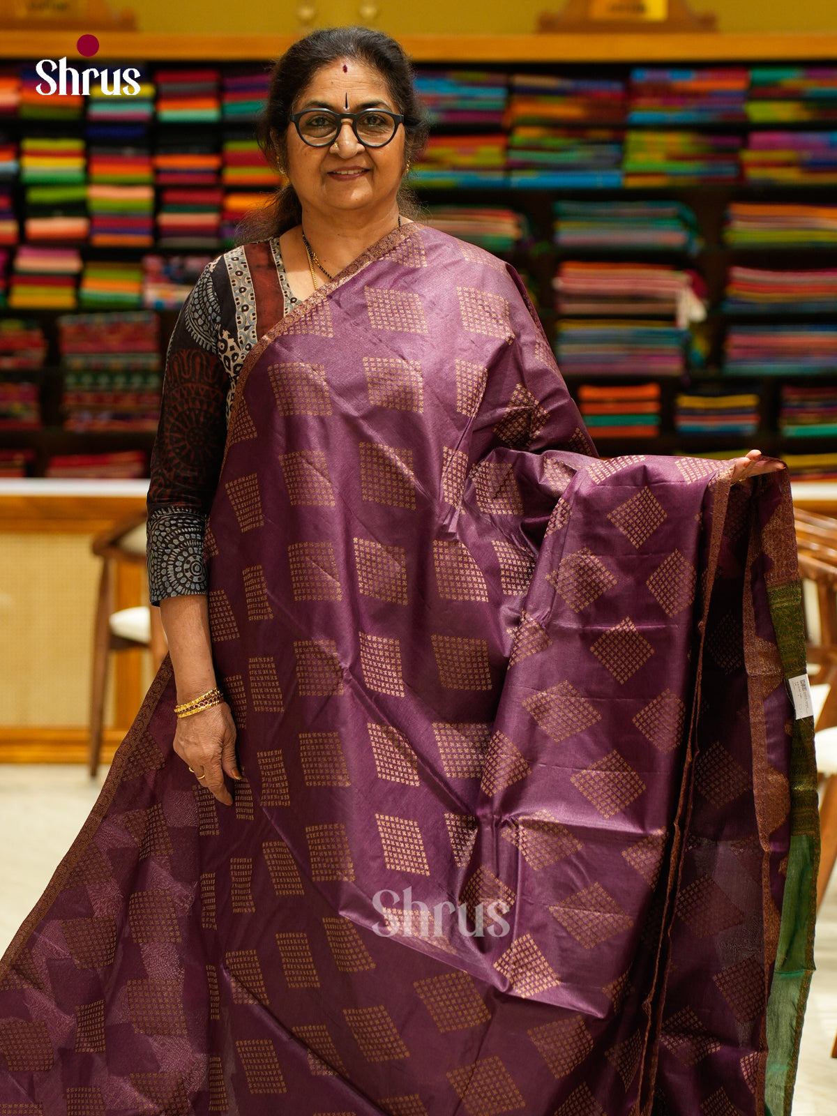 Tussar Saree - EES30330 - Shop on Shrus.com