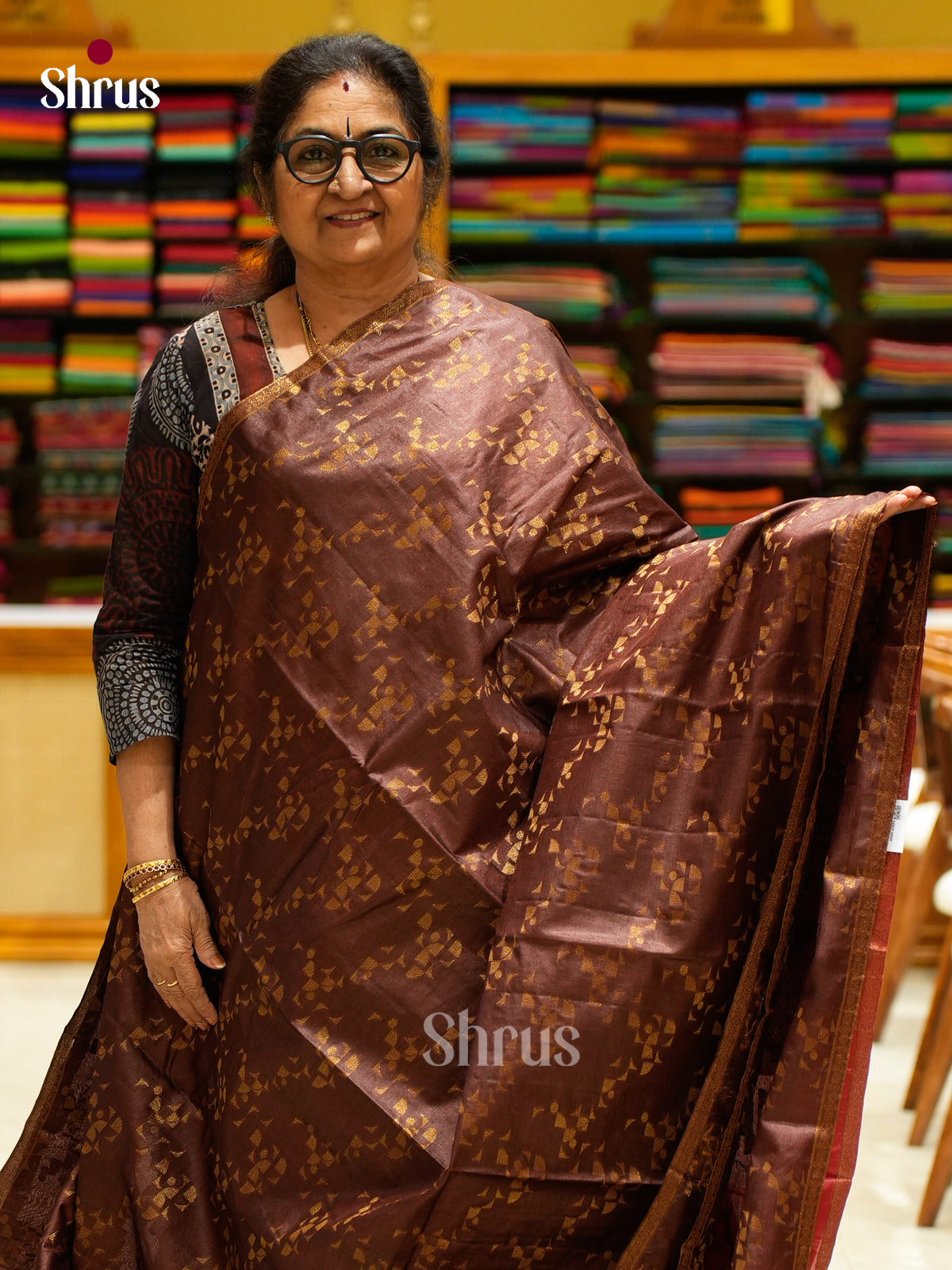 Tussar Saree - EES30351 - Shop on Shrus.com