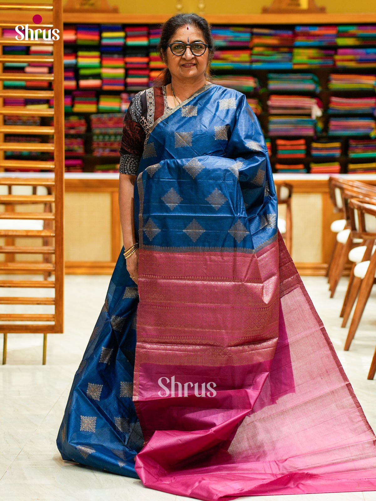 Tussar Saree - EES30361 - Shop on Shrus.com