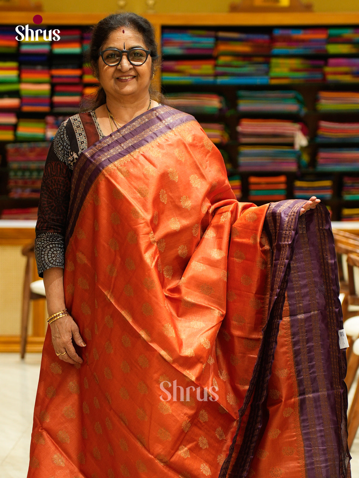 Tussar Saree - EES30363 - Shop on Shrus.com