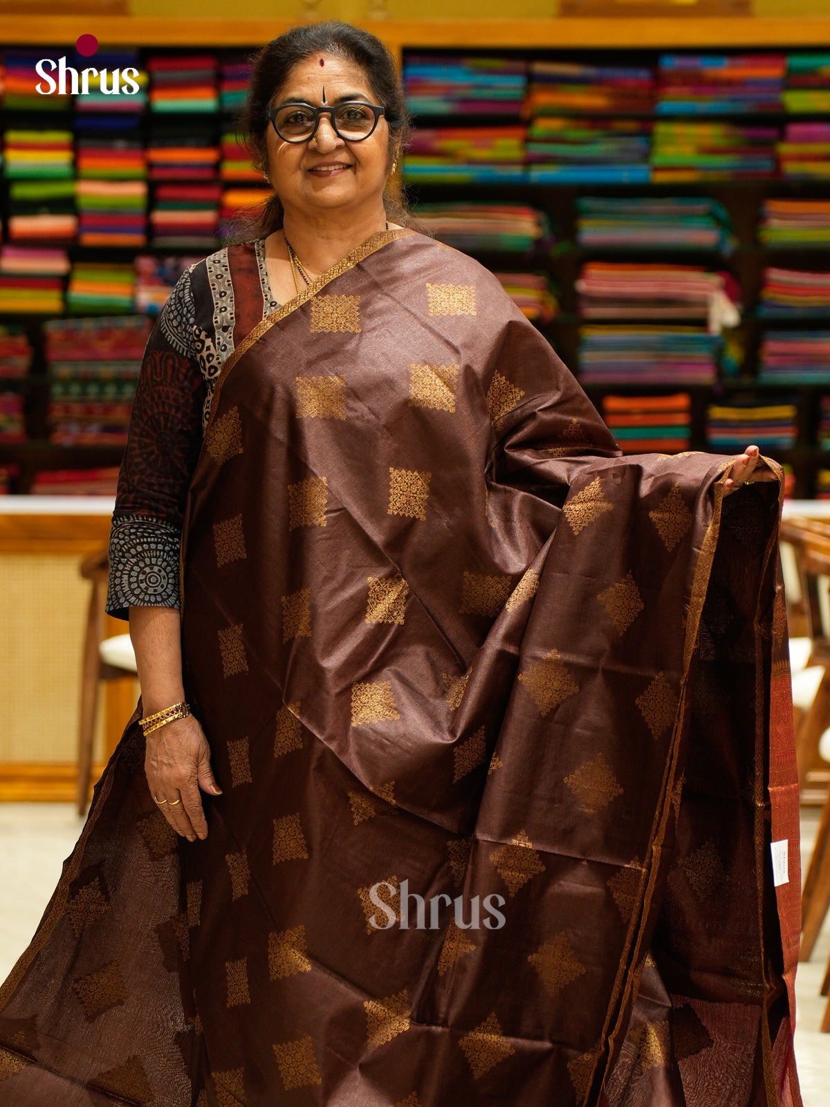Tussar Saree - EES30372 - Shop on Shrus.com