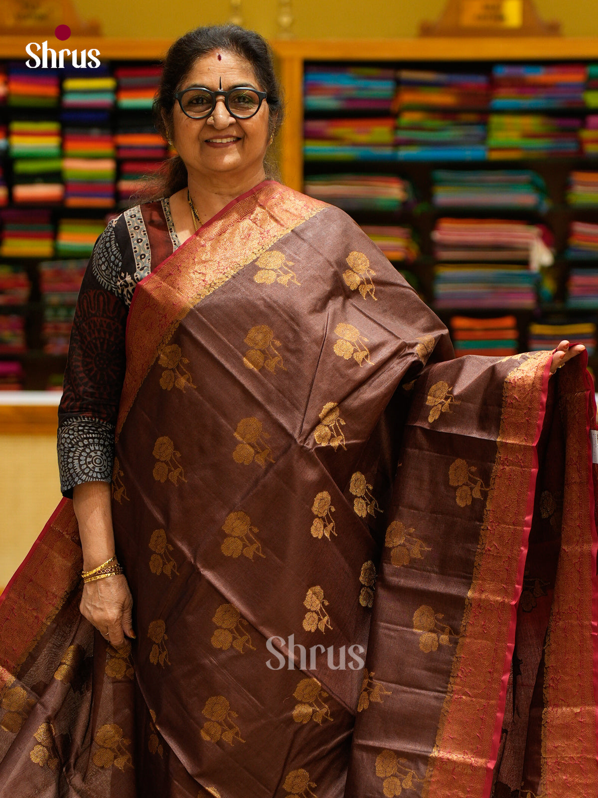 Tussar Saree - EES30378 - Shop on Shrus.com