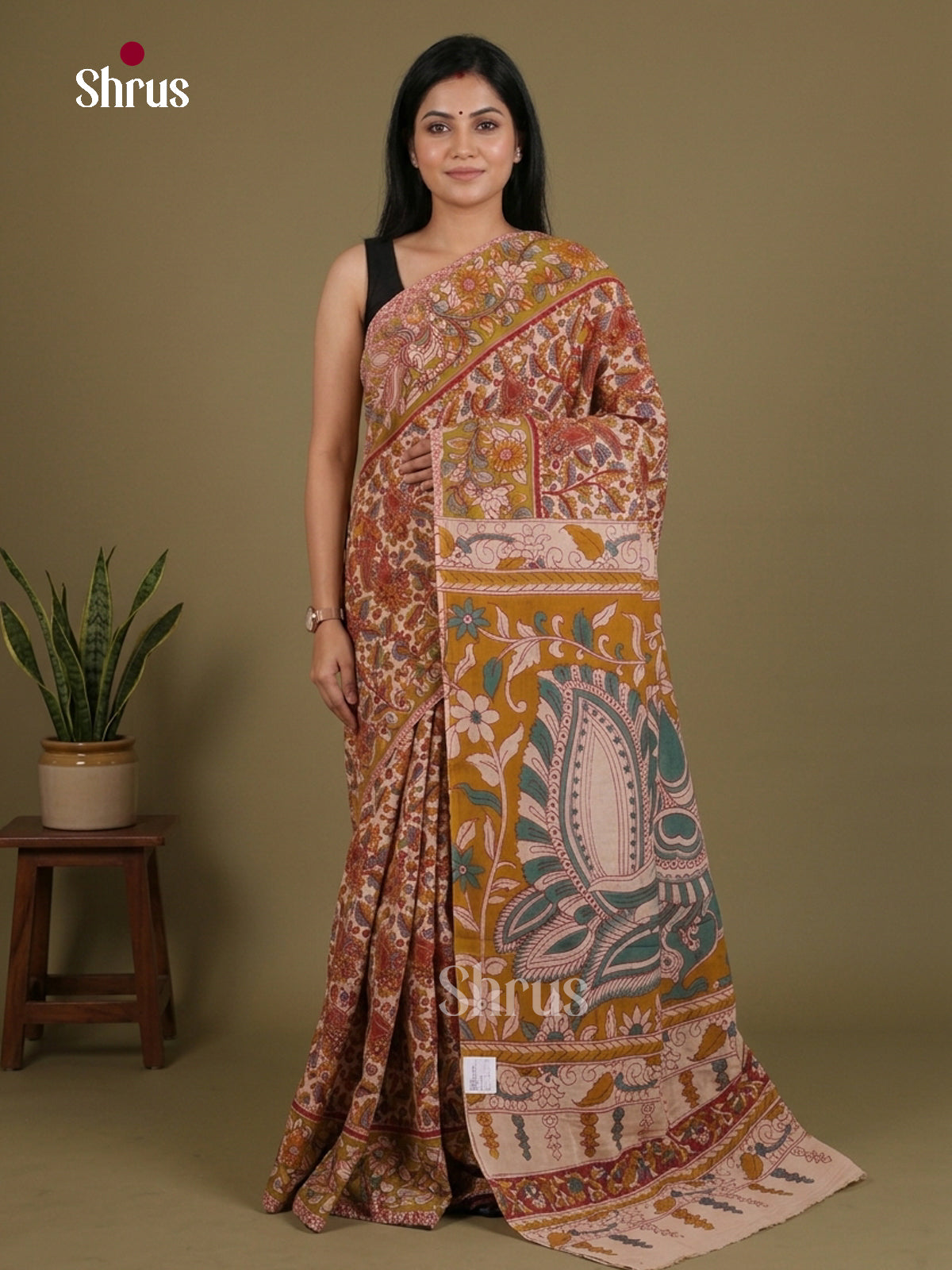 kalamkari-cotton Saree - EES30435