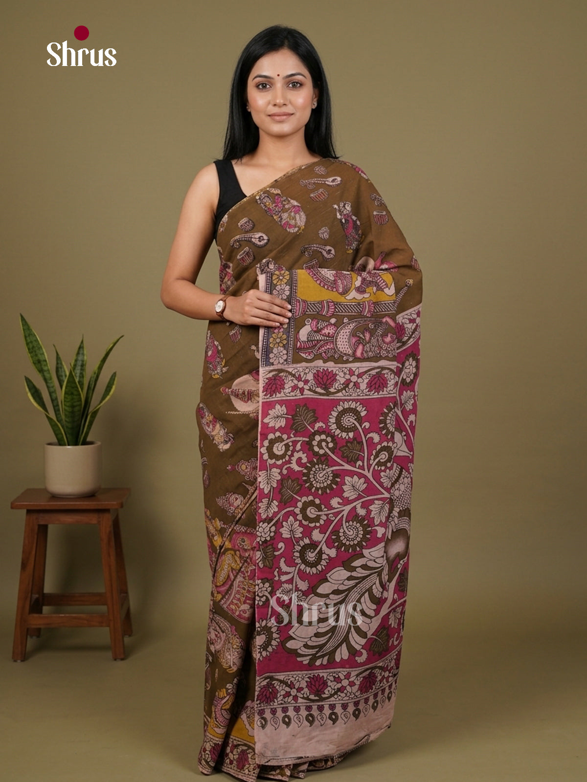 kalamkari-cotton Saree - EES30448