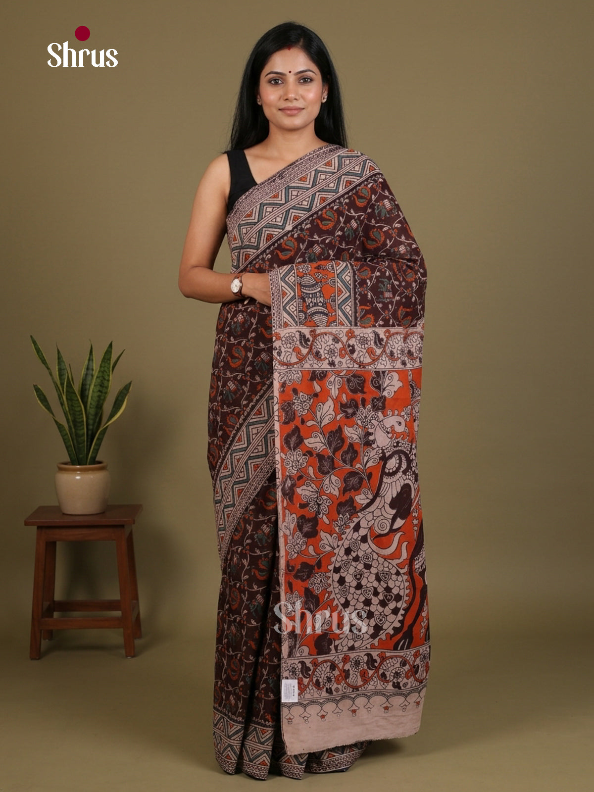kalamkari-cotton Saree - EES30475
