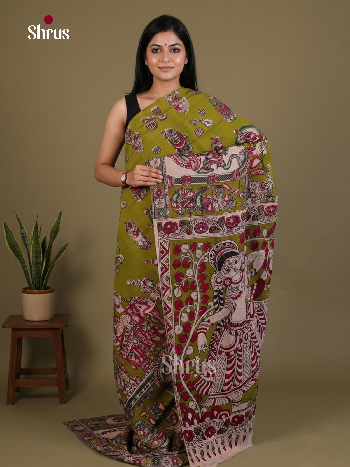 kalamkari-cotton Saree - EES30476