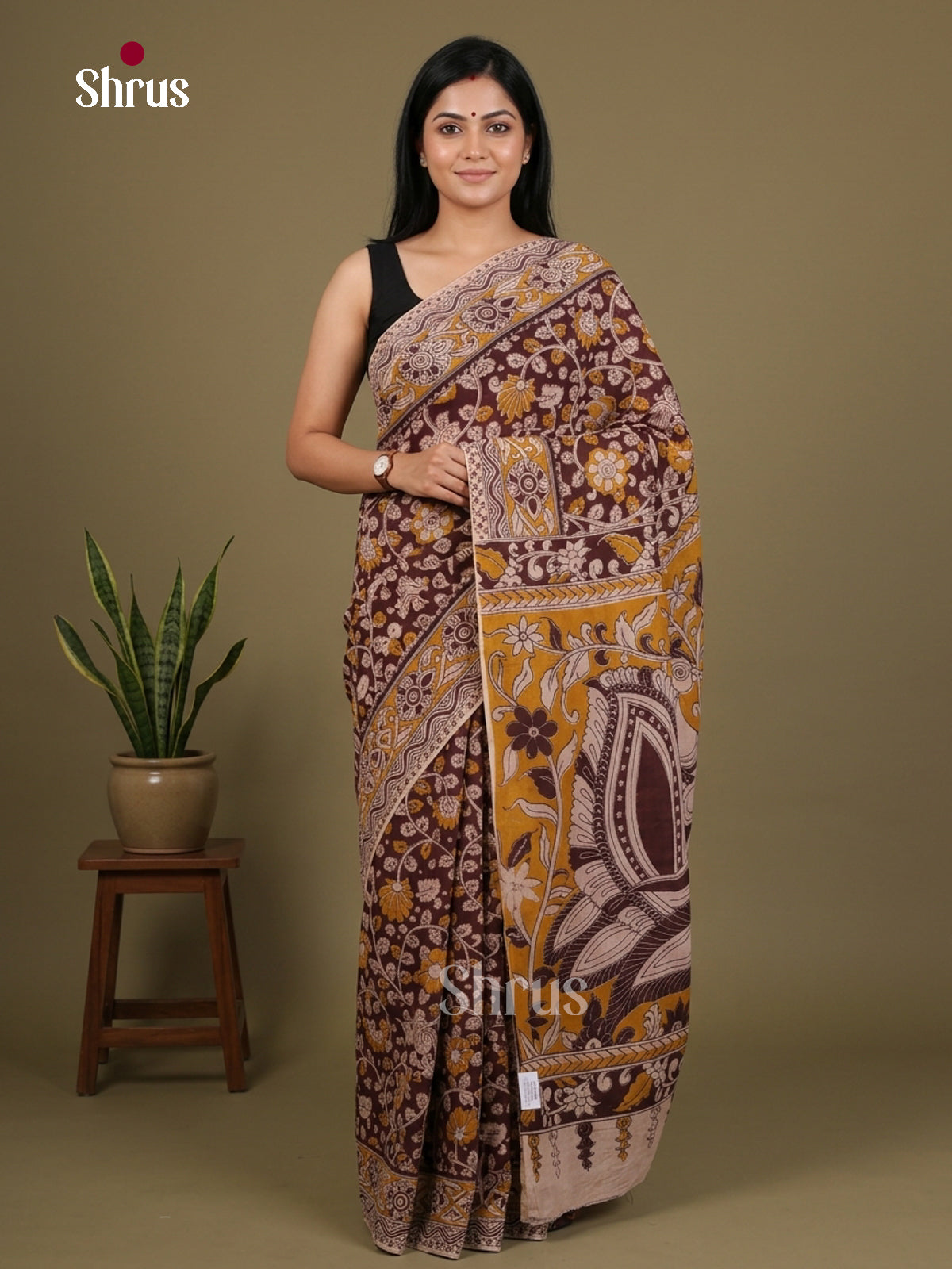 kalamkari-cotton Saree - EES30486