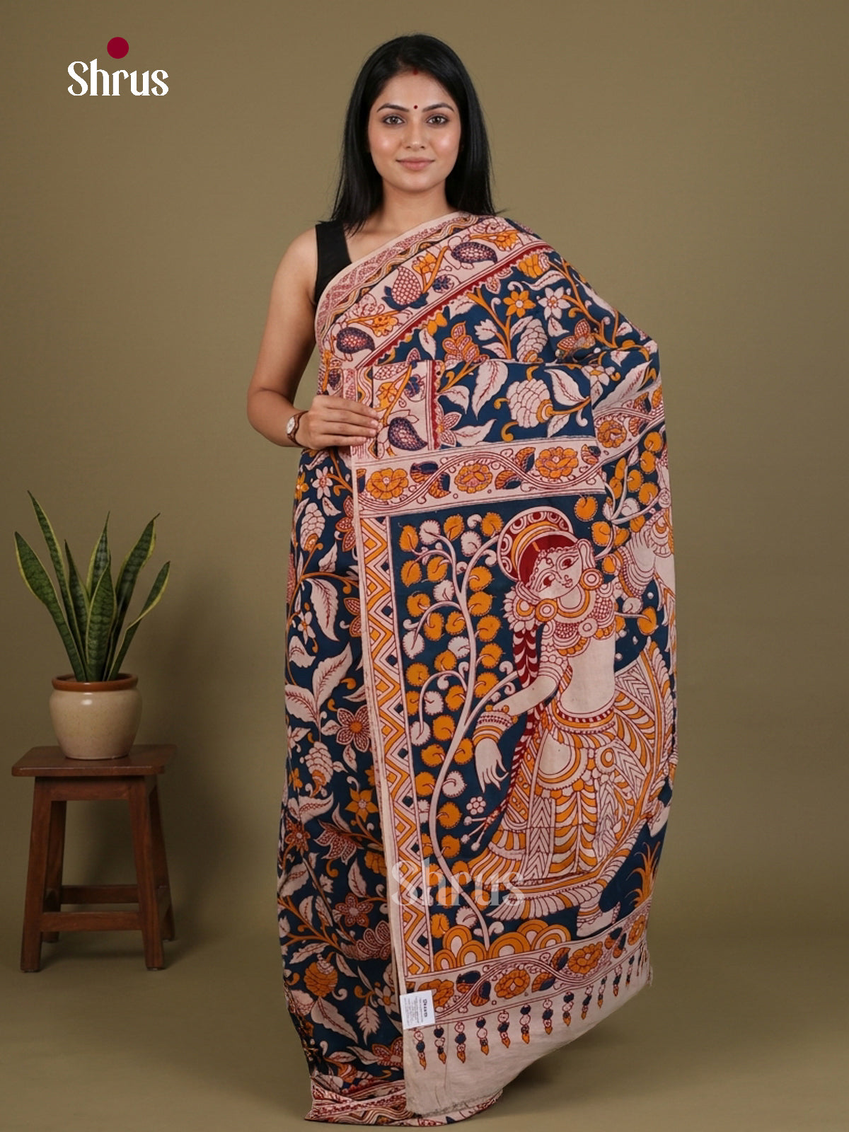 kalamkari-cotton Saree - EES30491