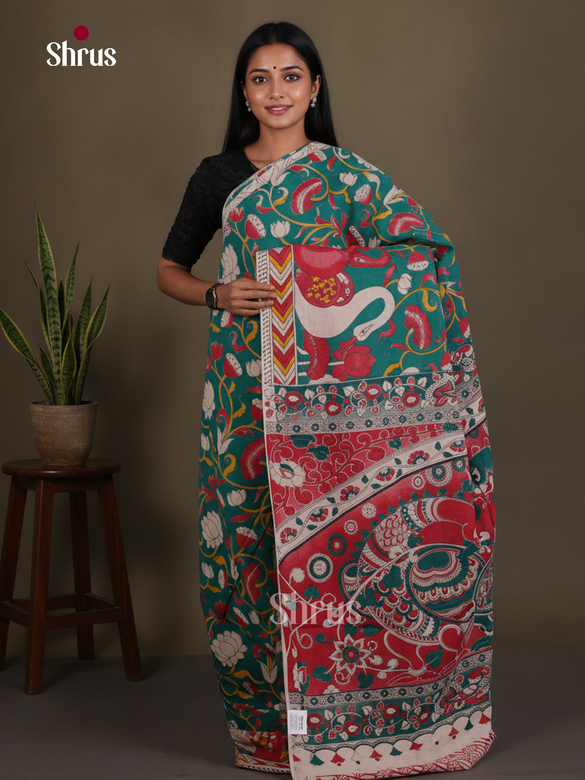kalamkari-cotton Saree - EES30504