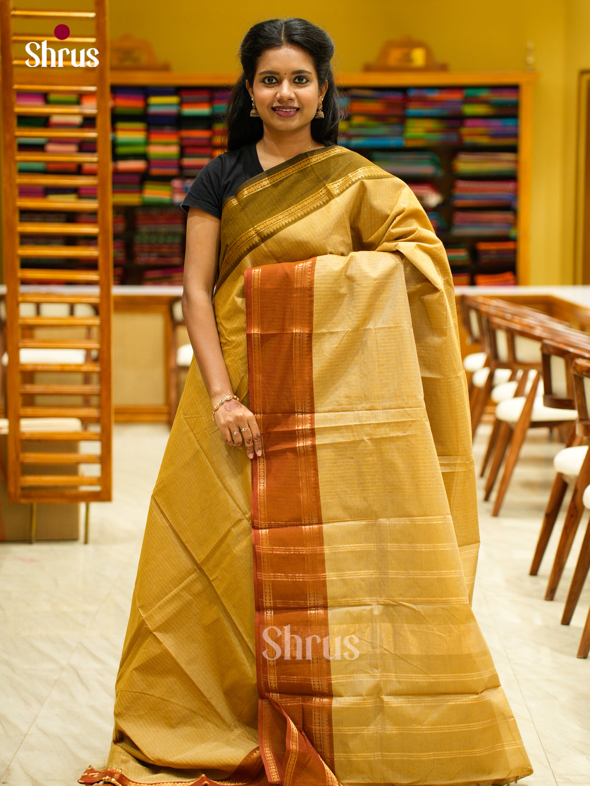 Chettinad Cotton Saree - EES30548 - Shop on Shrus.com
