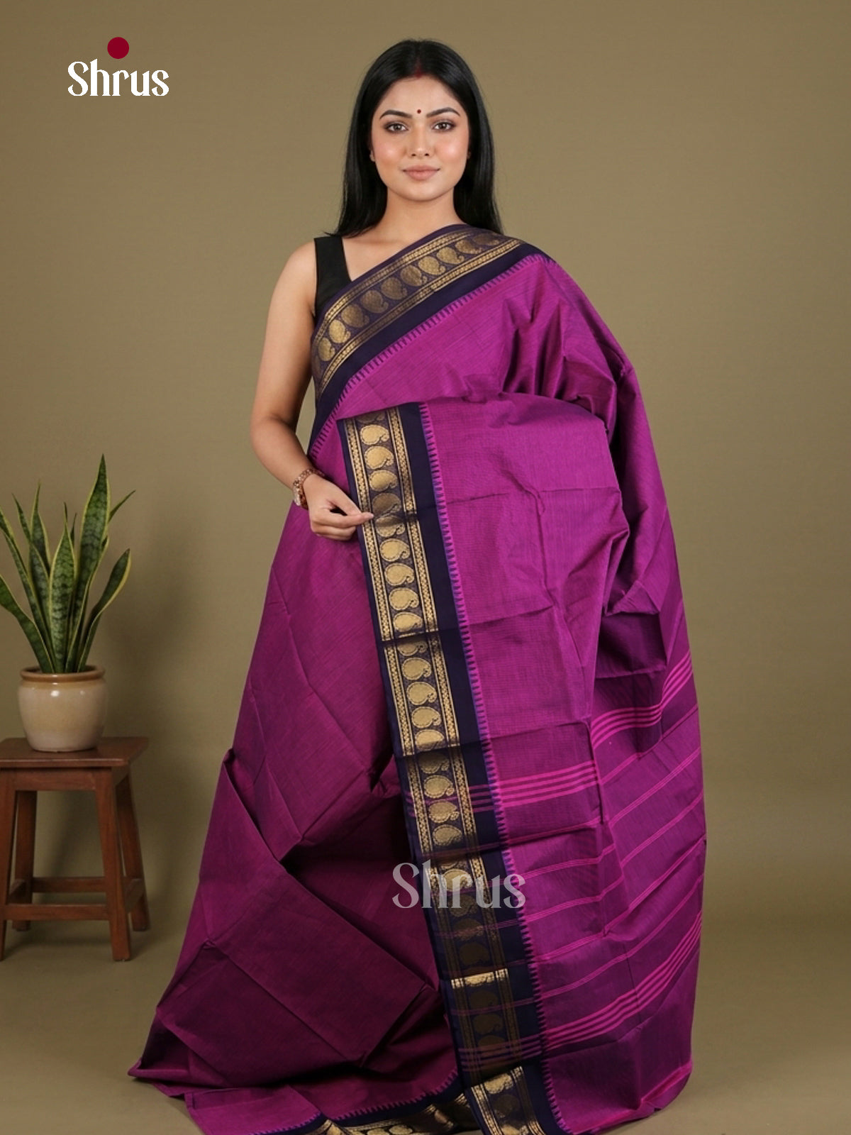 Chettinad Cotton Saree - EFS01021 - Shop on Shrus.com
