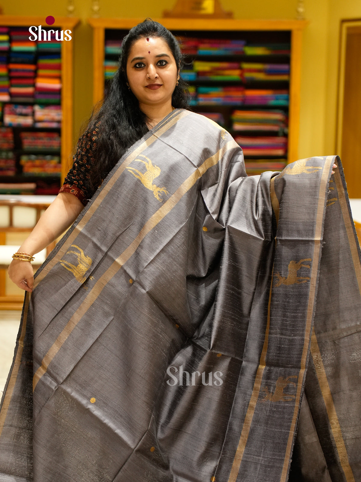 Raw Silk Saree - EFS01163