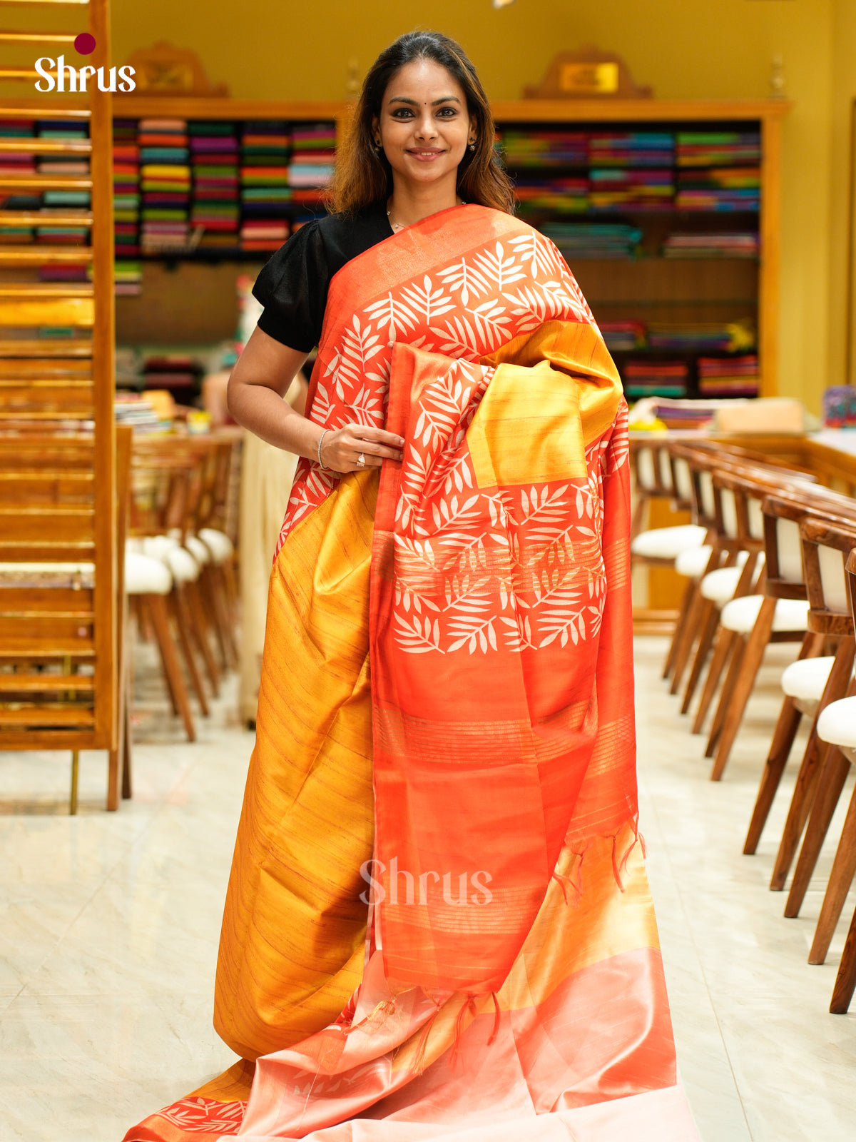 Champa semitussar Saree - EFS01212 - Shop on Shrus.com