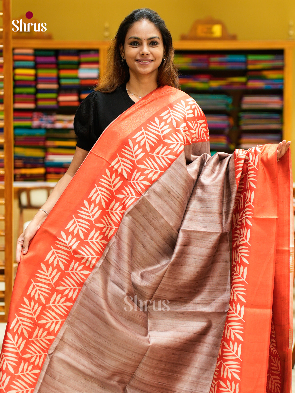 Champa semitussar Saree - EFS01213 - Shop on Shrus.com