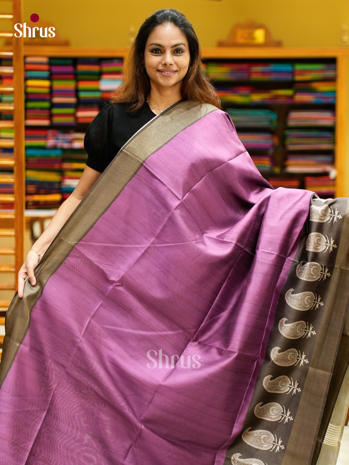 Champa semitussar Saree - EFS01226 - Shop on Shrus.com