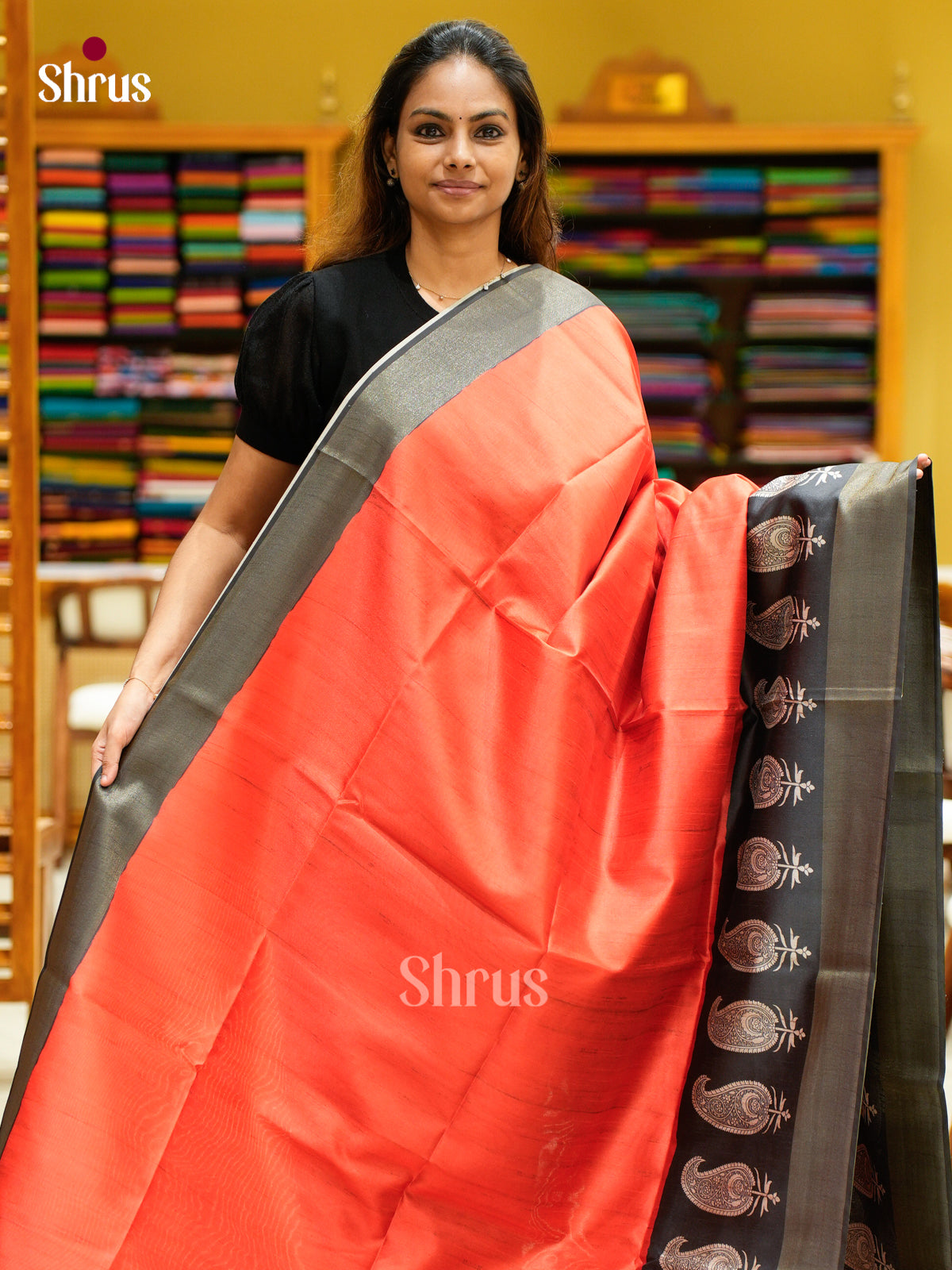 Champa semitussar Saree - EFS01228 - Shop on Shrus.com