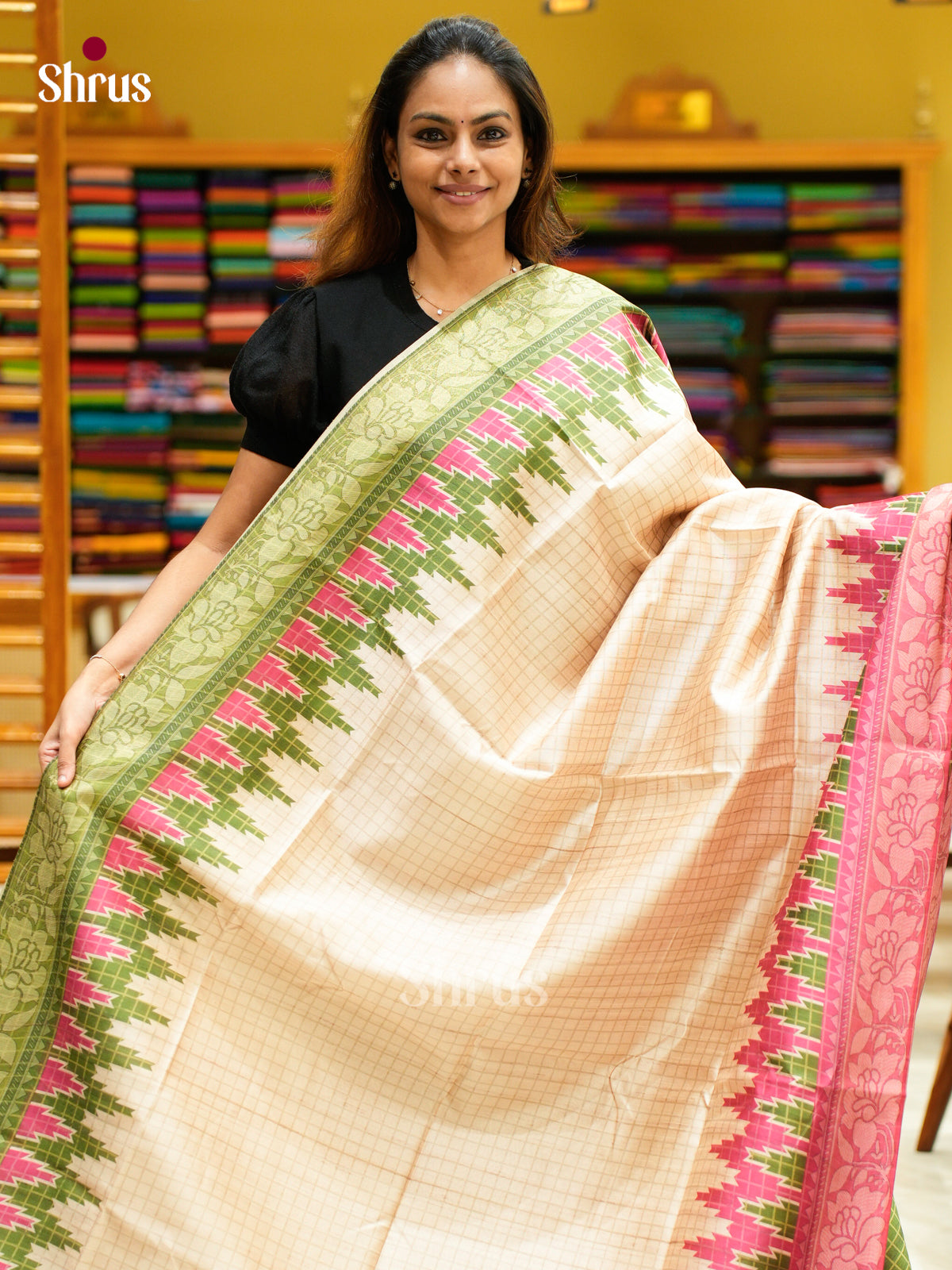Champa semitussar Saree - EFS01245 - Shop on Shrus.com