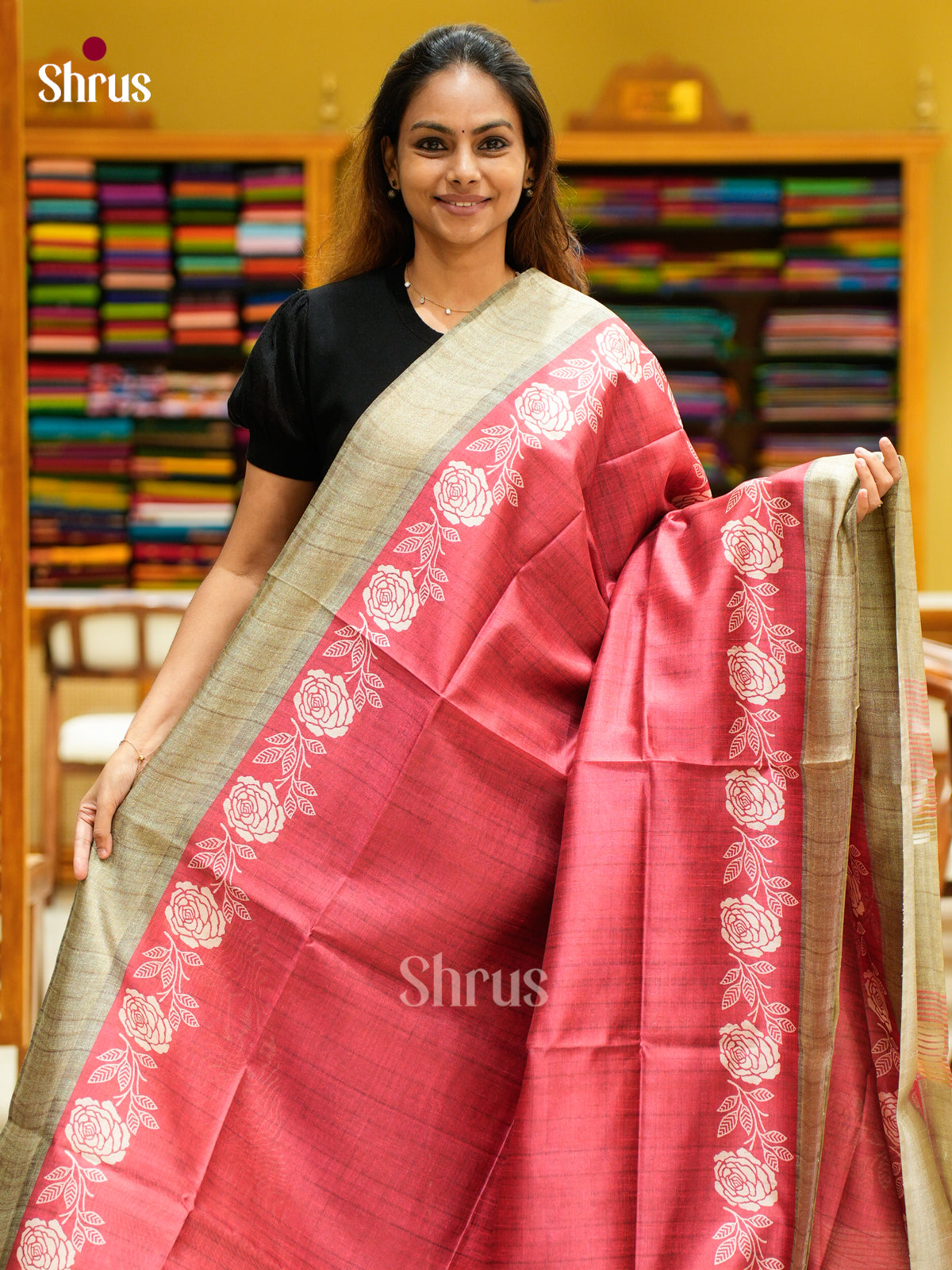 Champa semitussar Saree - EFS01290 - Shop on Shrus.com