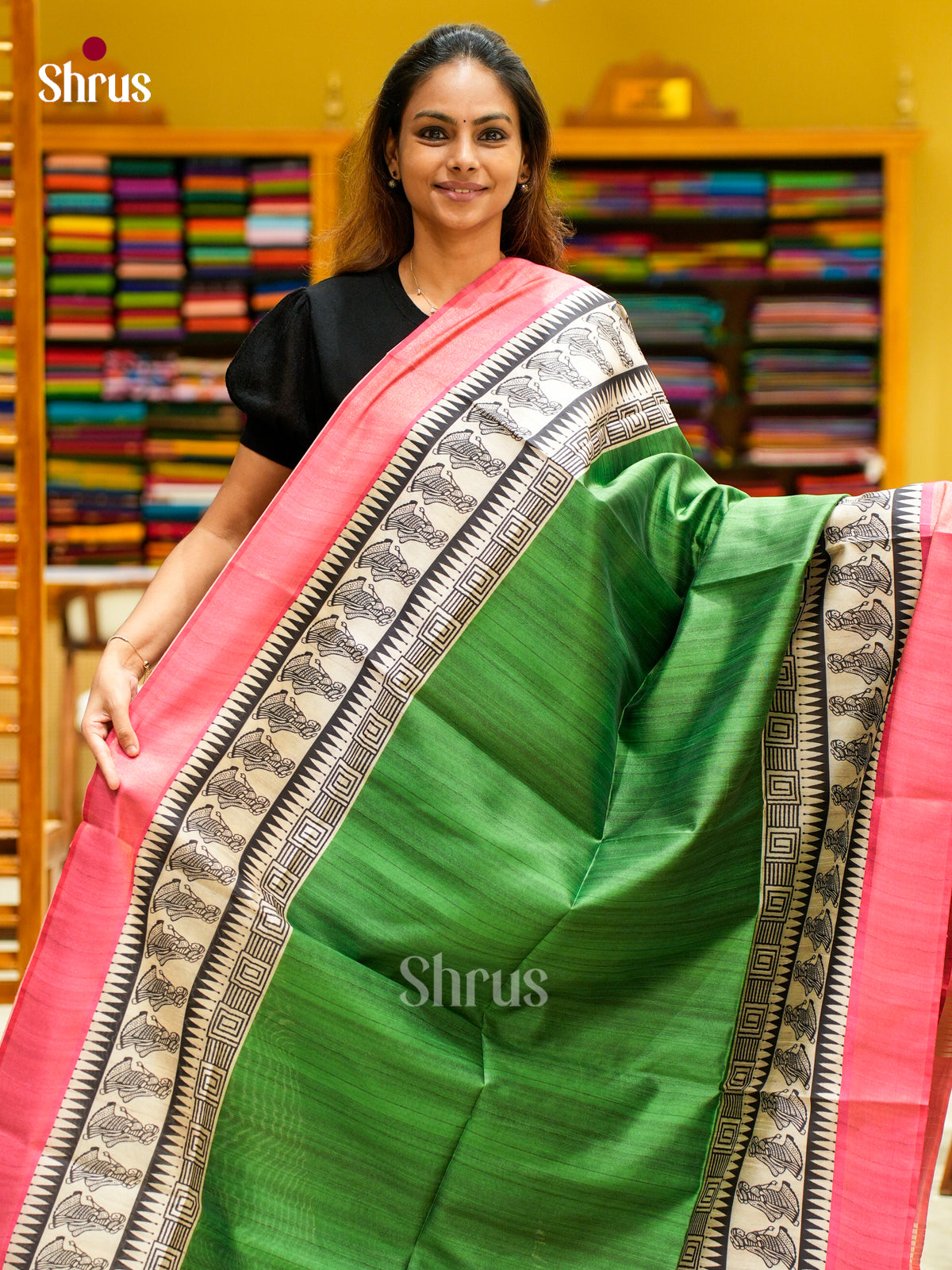 Champa semitussar Saree - EFS01293 - Shop on Shrus.com