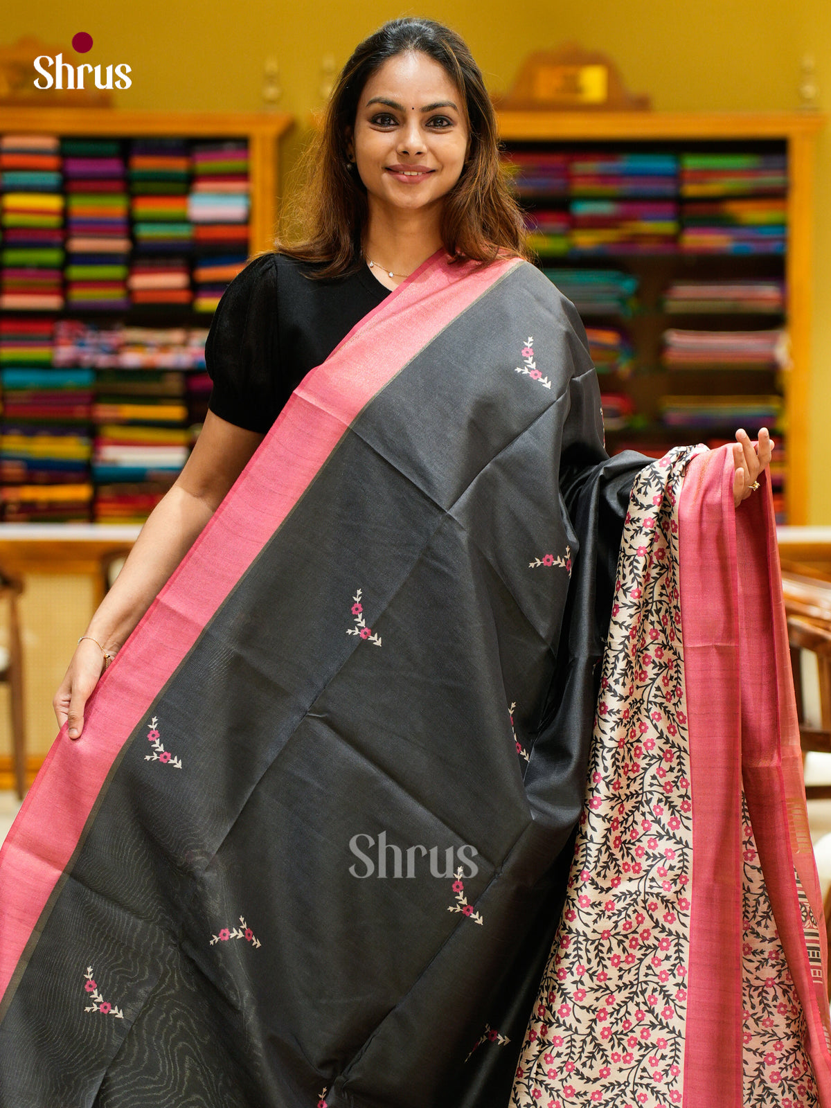 Champa semitussar Saree - EFS01319 - Shop on Shrus.com