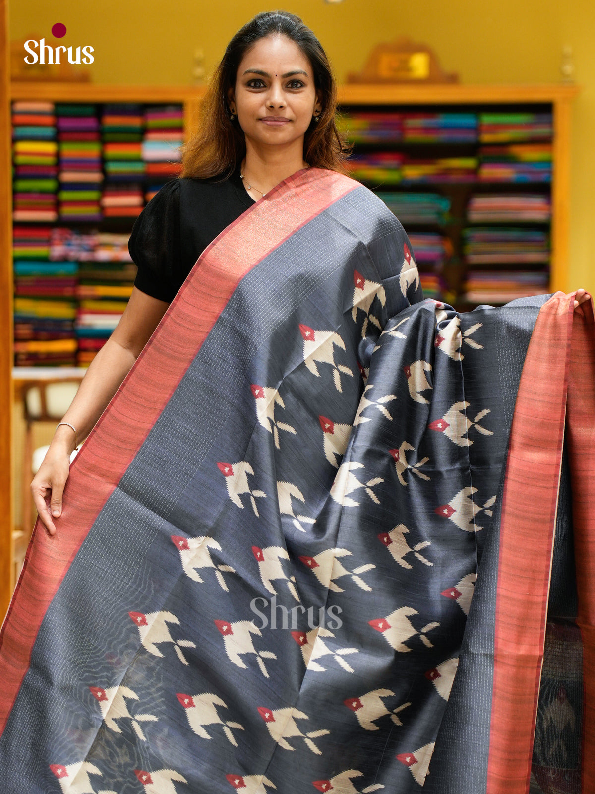 Champa semitussar Saree - EFS01322 - Shop on Shrus.com